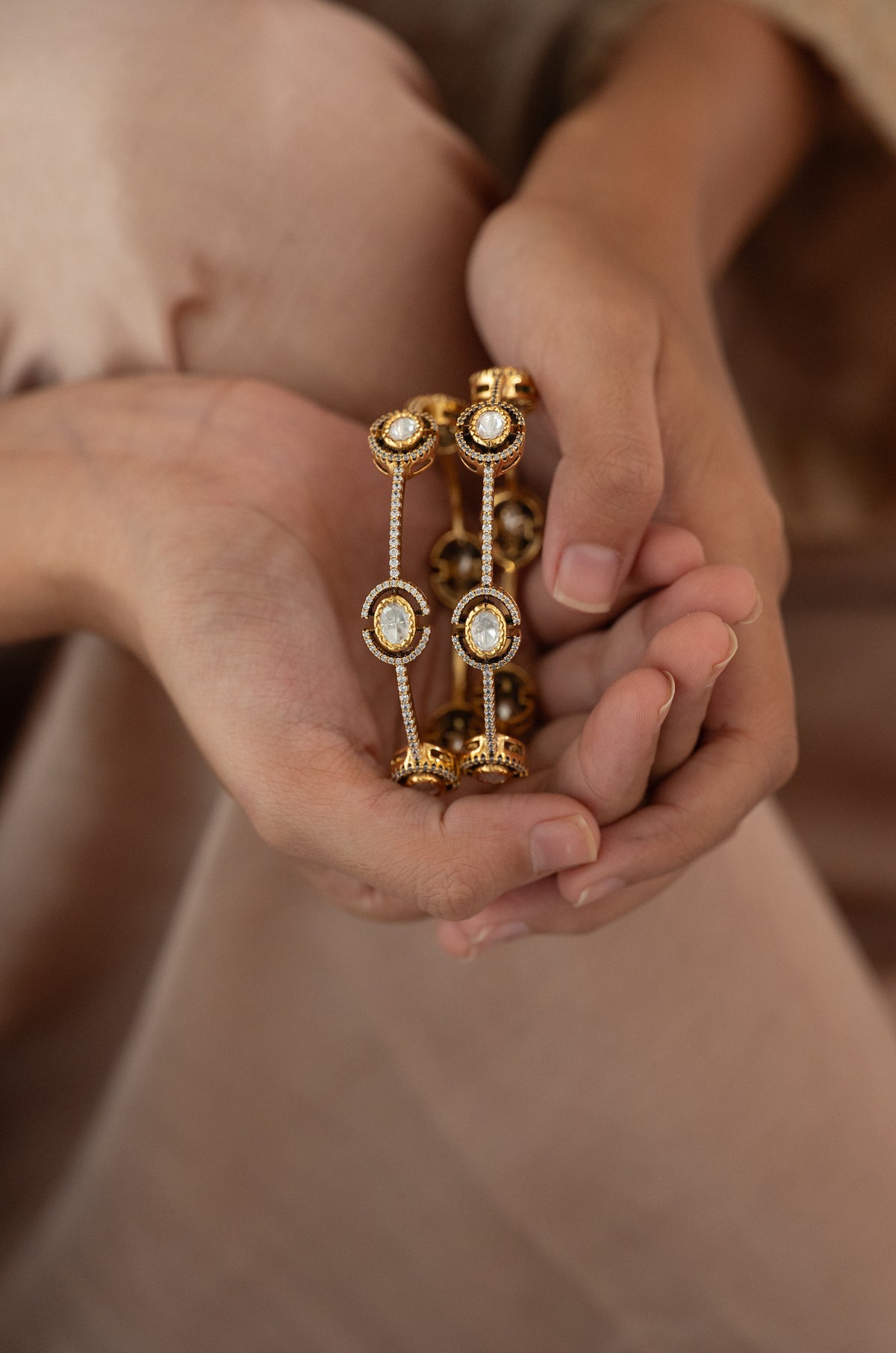 Virenika Polki Bangles - Set of 2