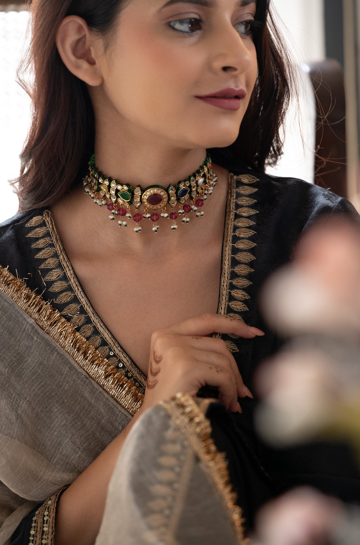 Umee Navrattan Choker Necklace