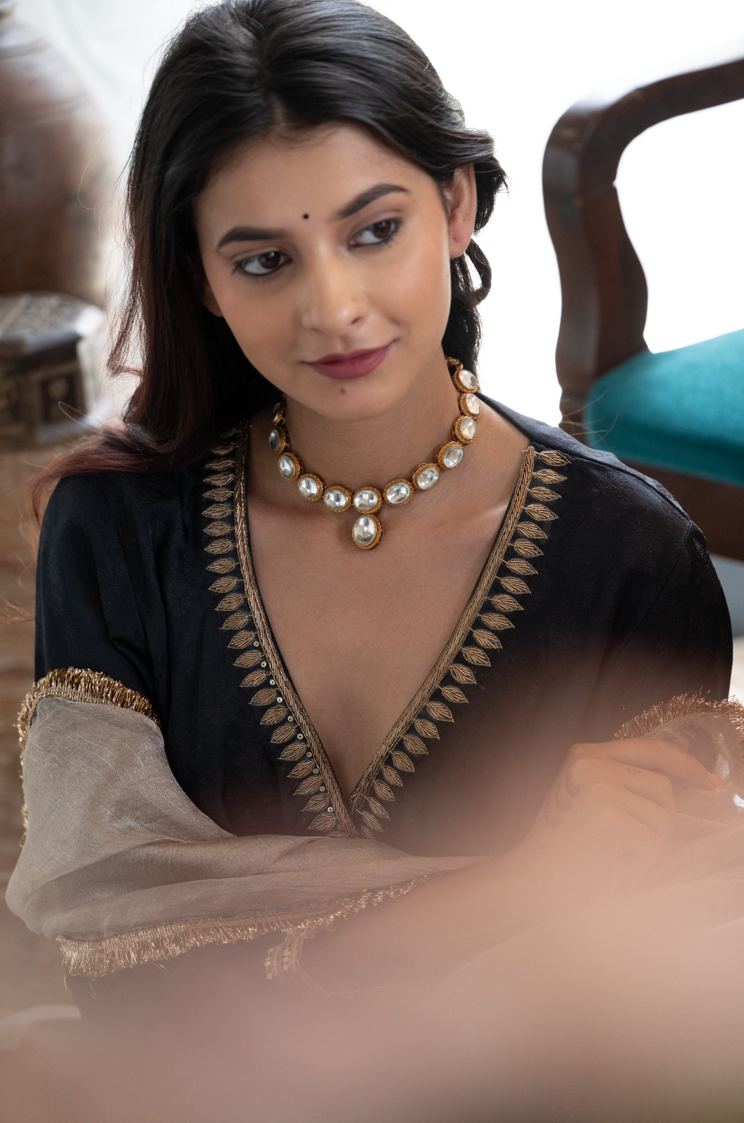 Umaina Polki Necklace Set