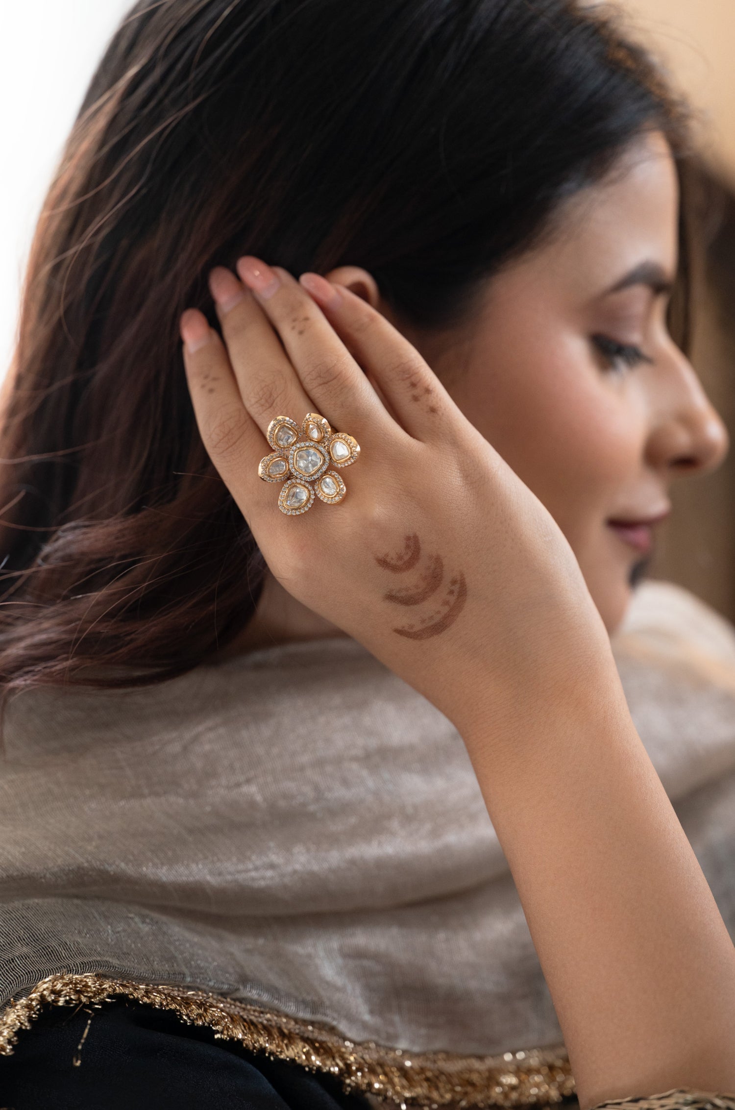 Anvi Polki Ring
