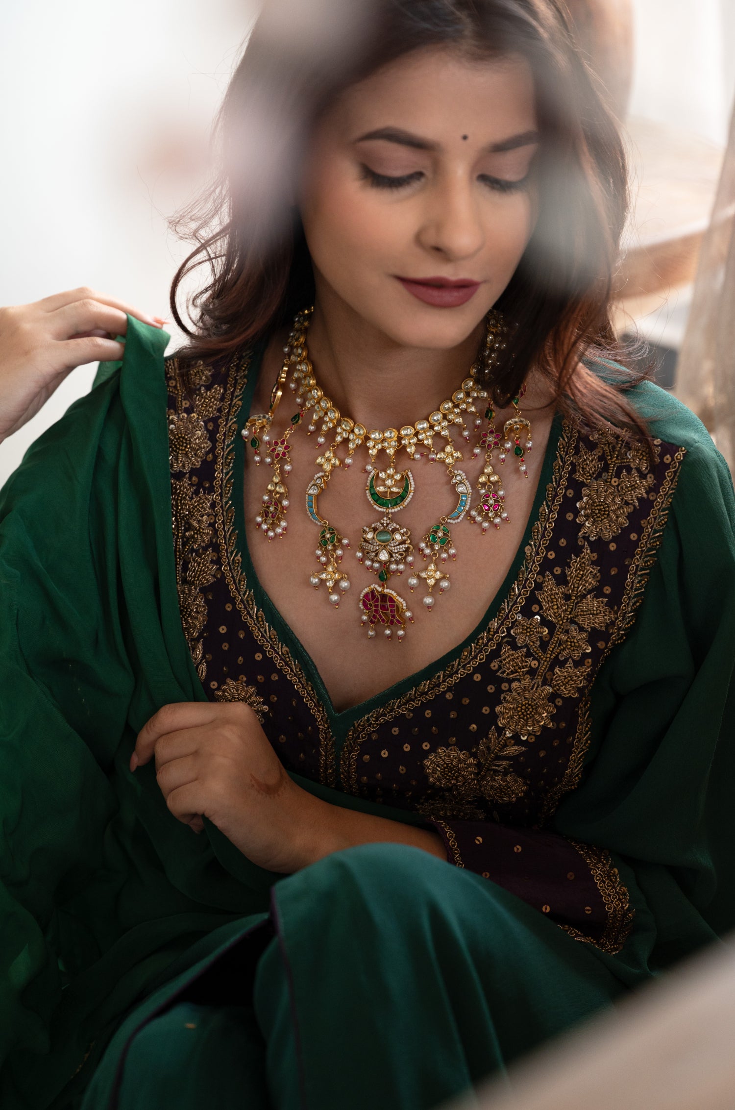 Samina Multicolored Kundan Necklace