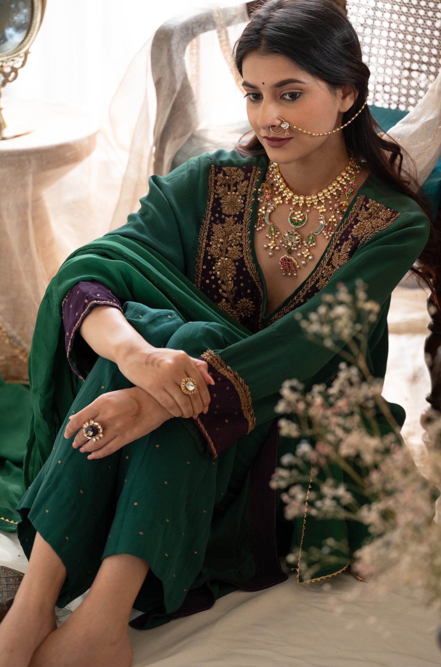 Samina Multicolored Kundan Necklace