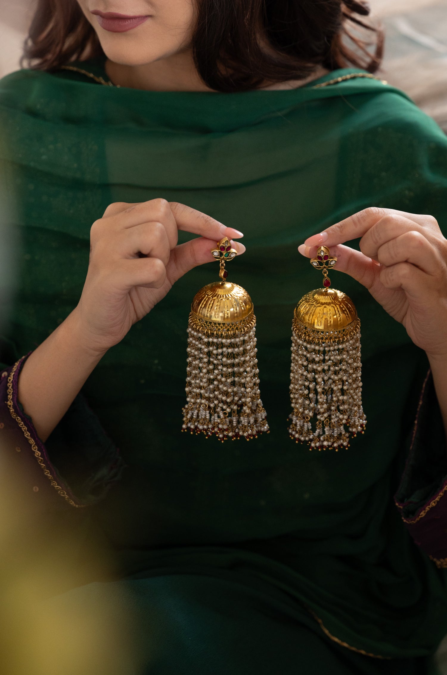 Ira Kalira Jhumka Earrings