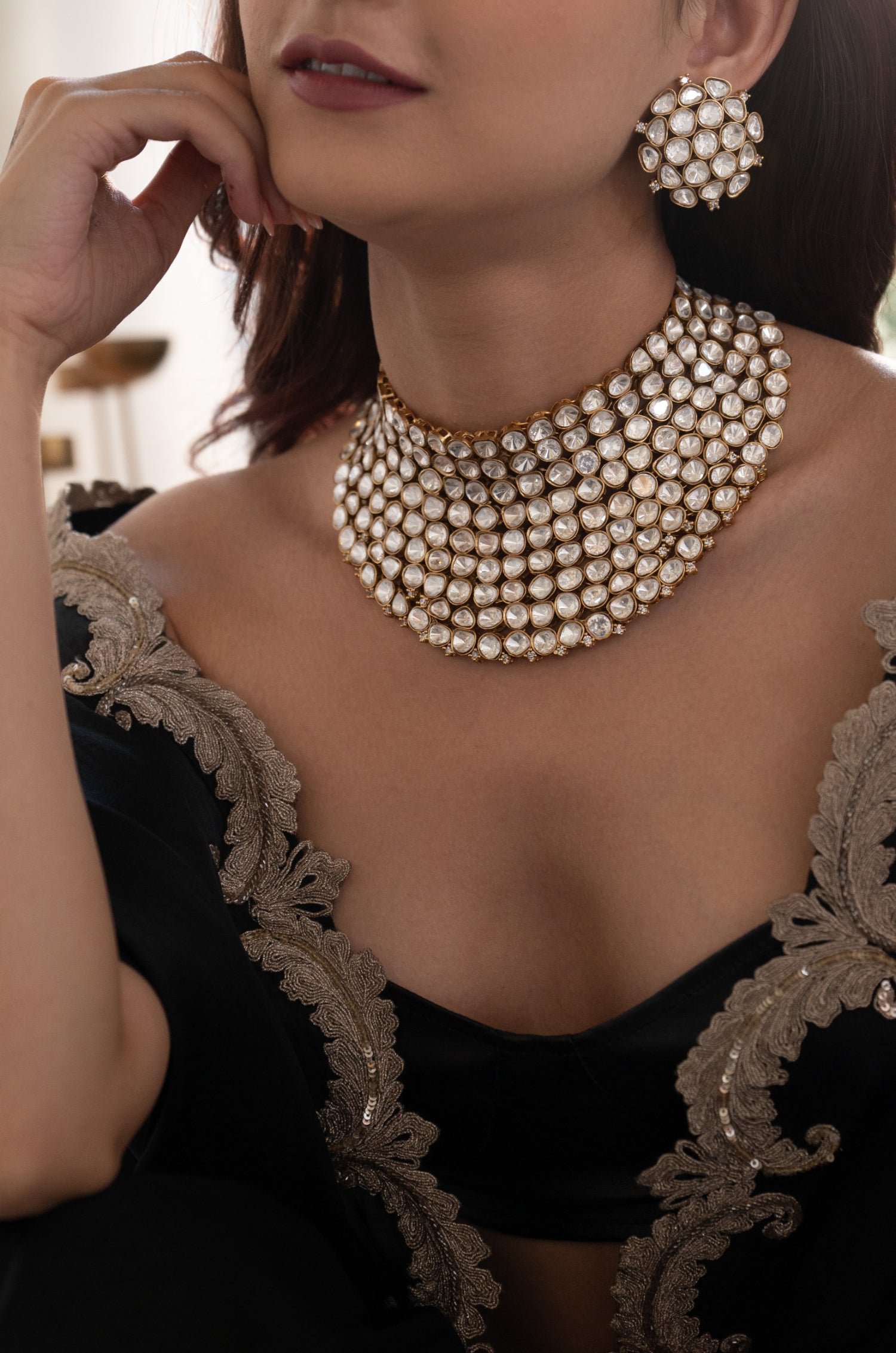 Bella Polki Necklace Set