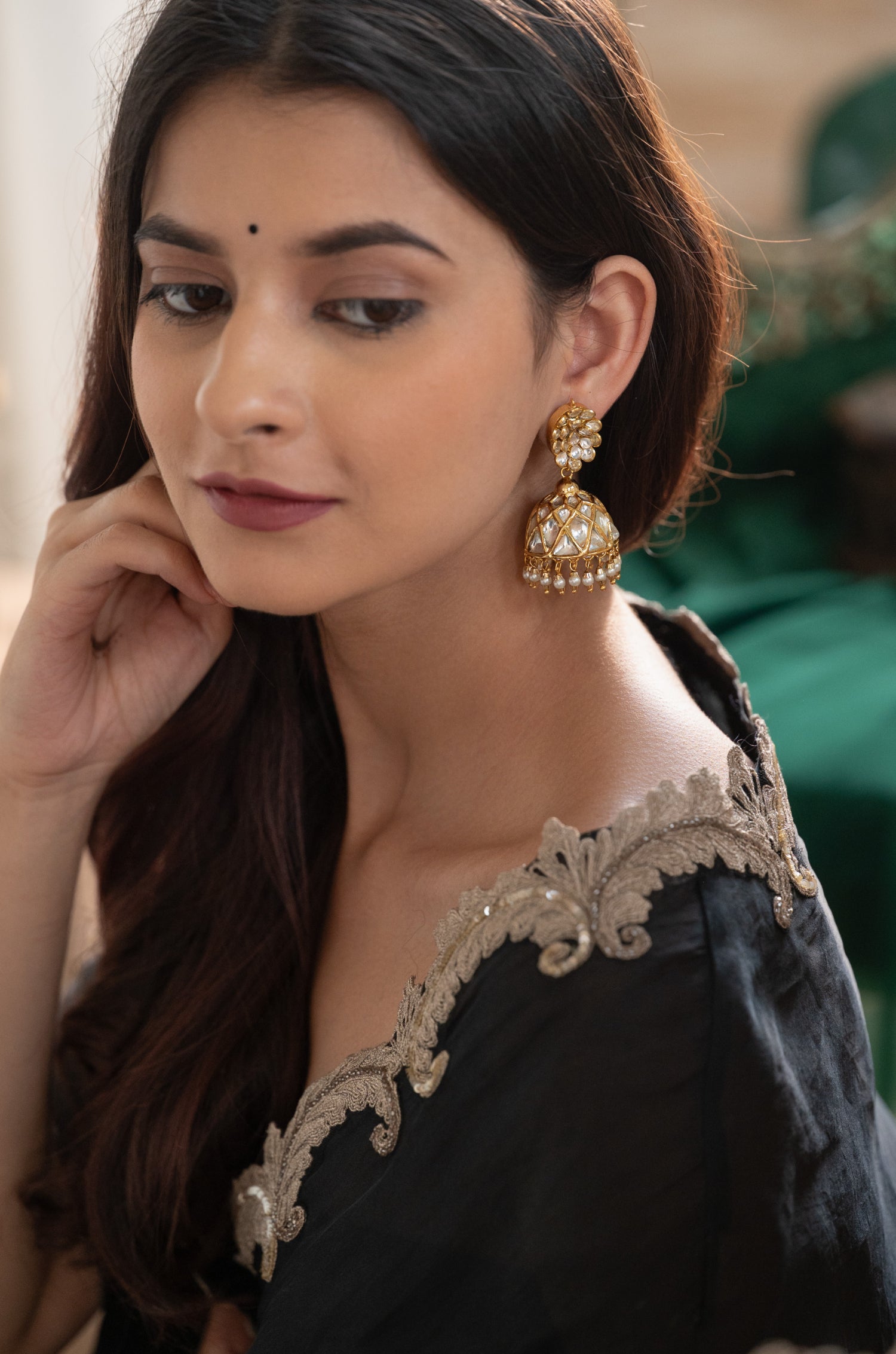 Zeenat Kundan Jhumka