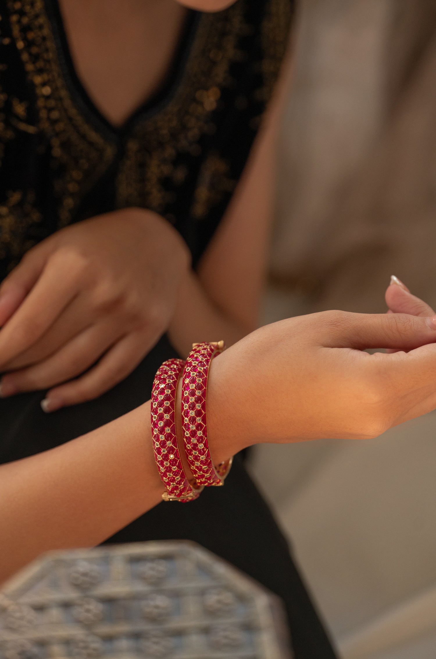 Avani Red Bangles - Set Of 2