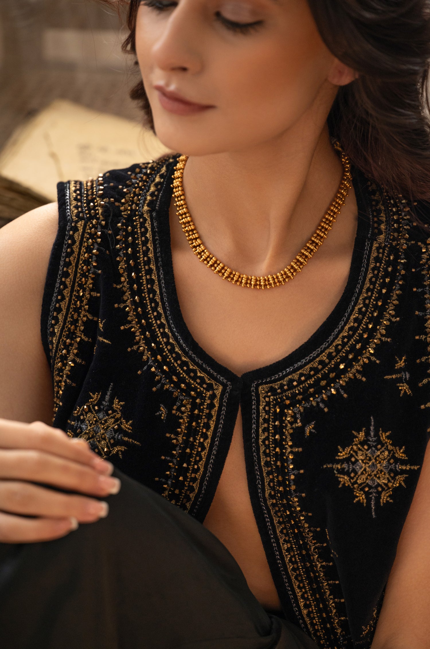 Damini Temple Work Necklace