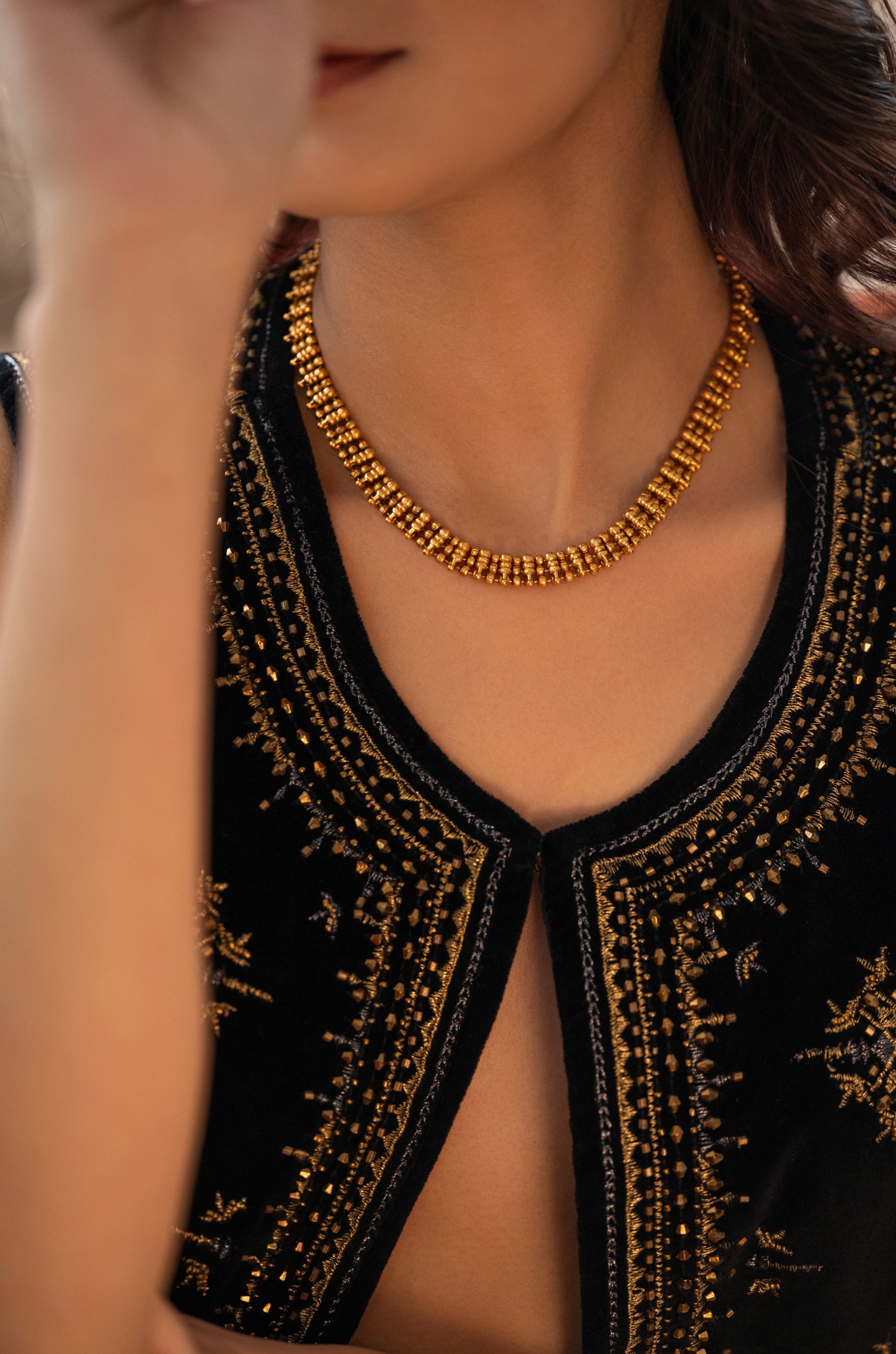 Damini Temple Work Necklace