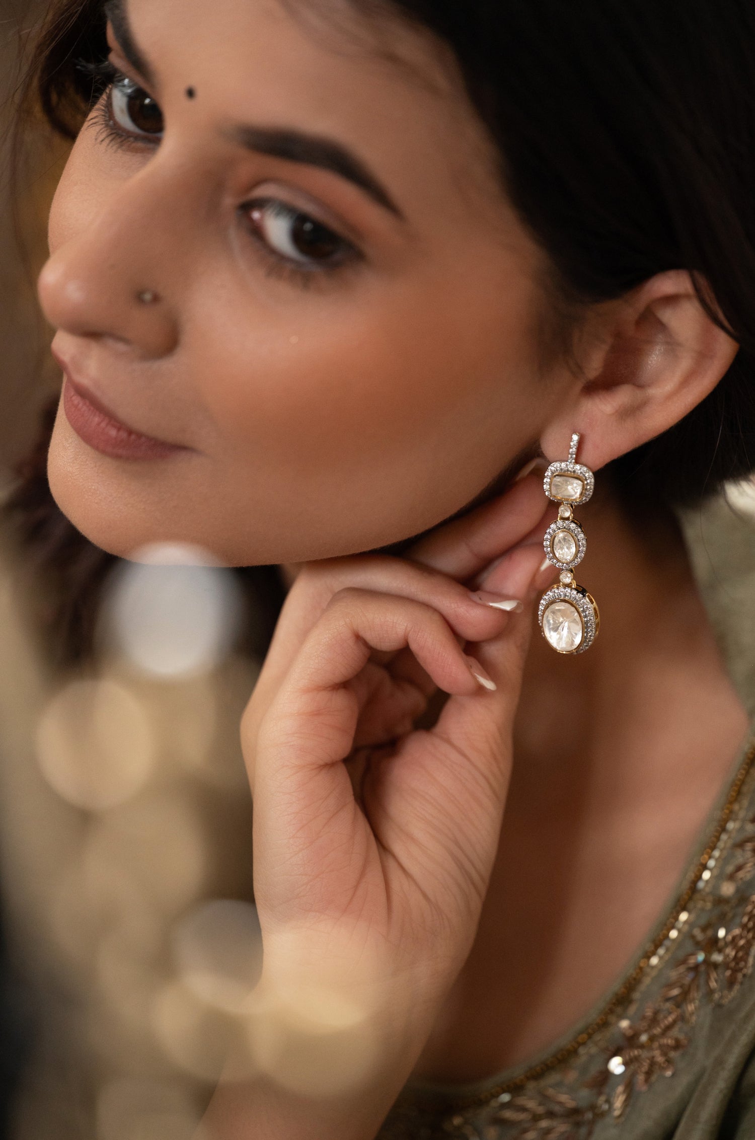 Takshika Polki Earrings