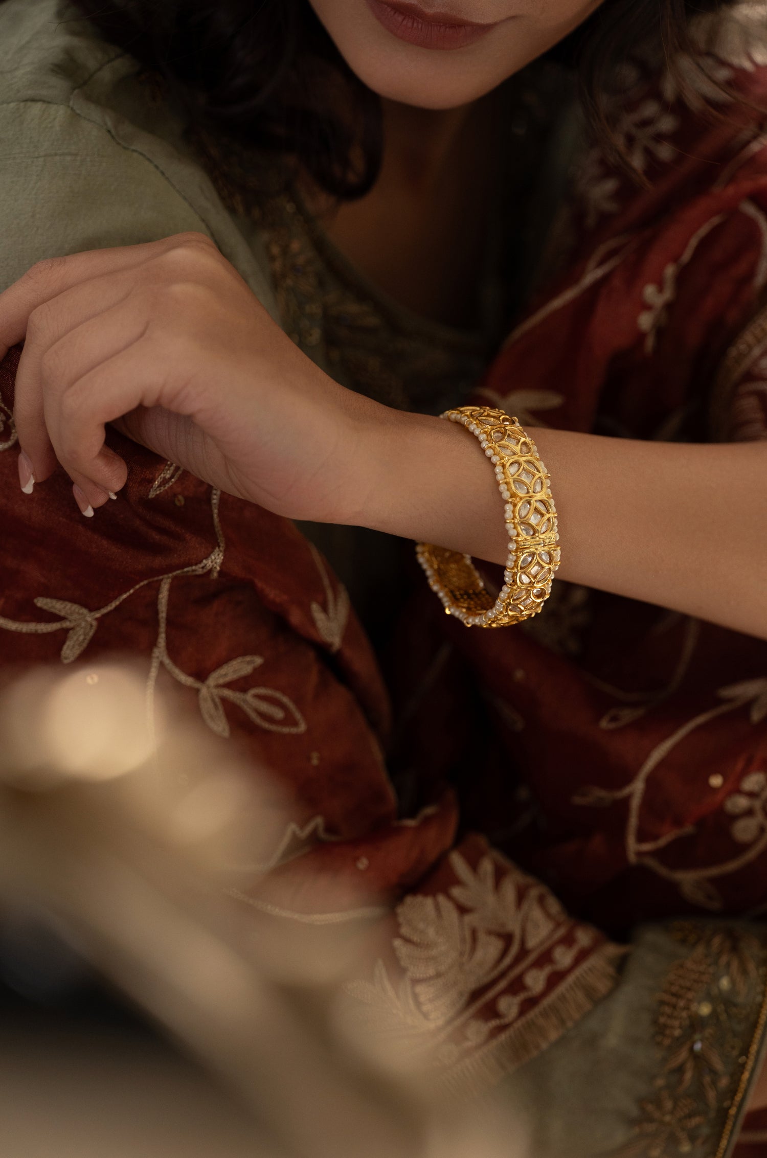 Rabia Kundan Bangle