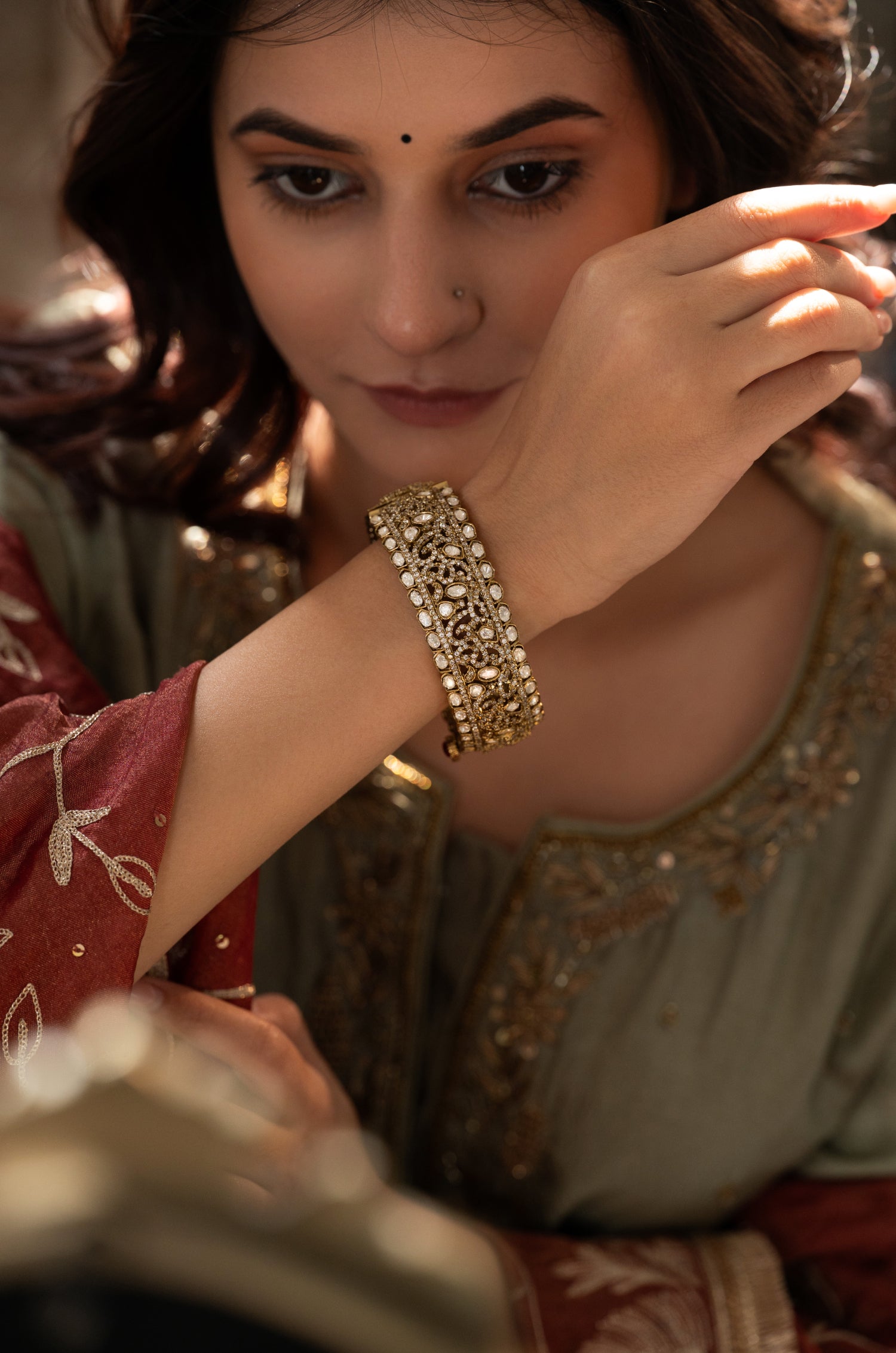 Preeti Victorian Polki Bangle