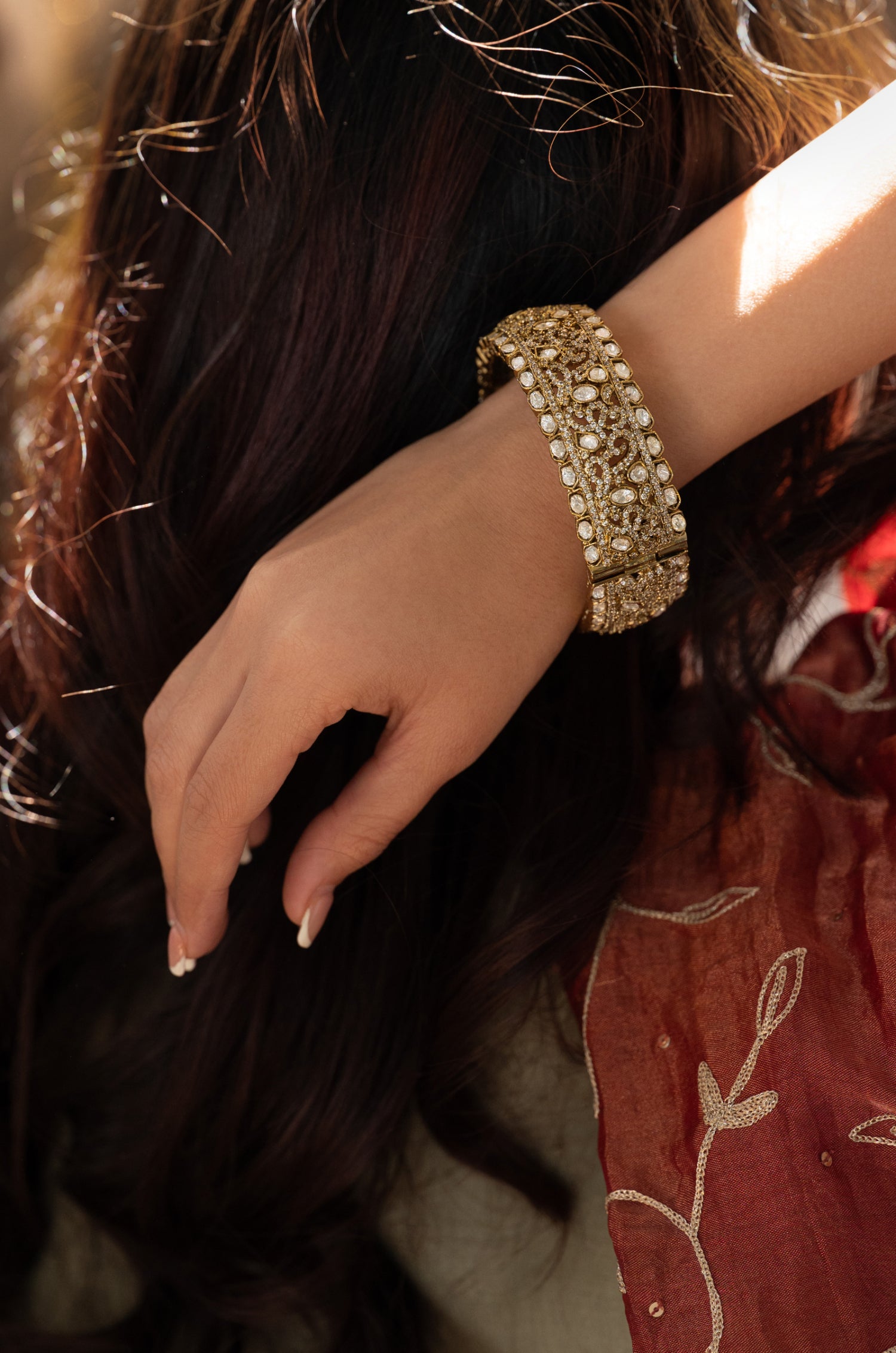 Preeti Victorian Polki Bangle