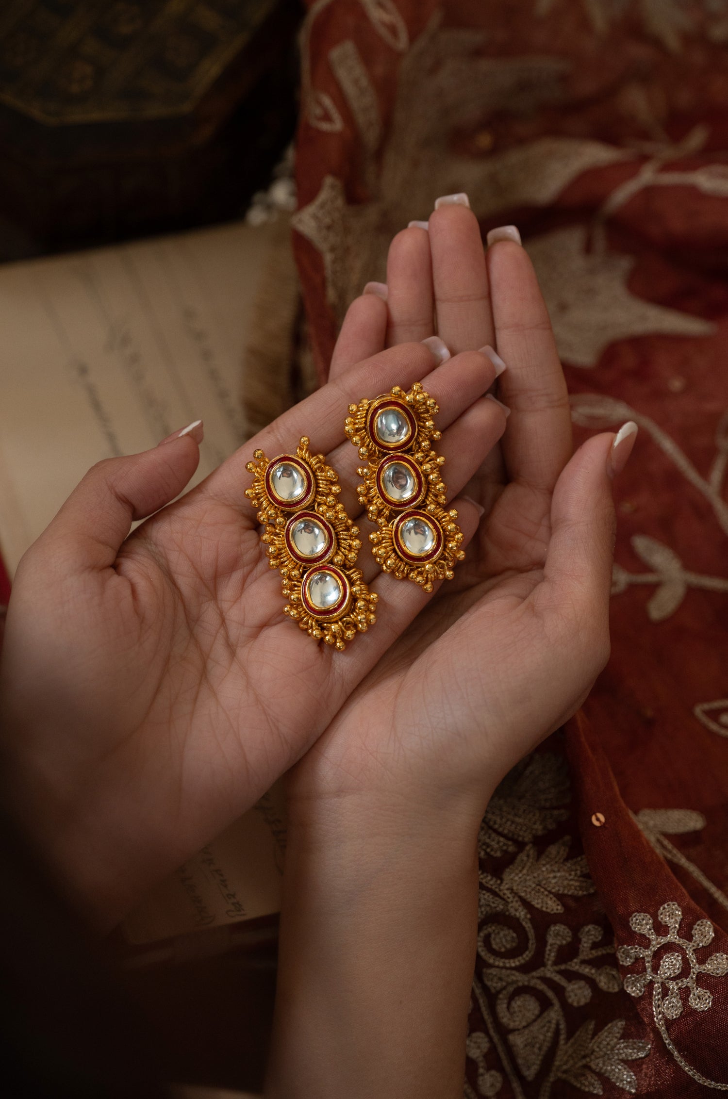 Prachi Kundan Earrings