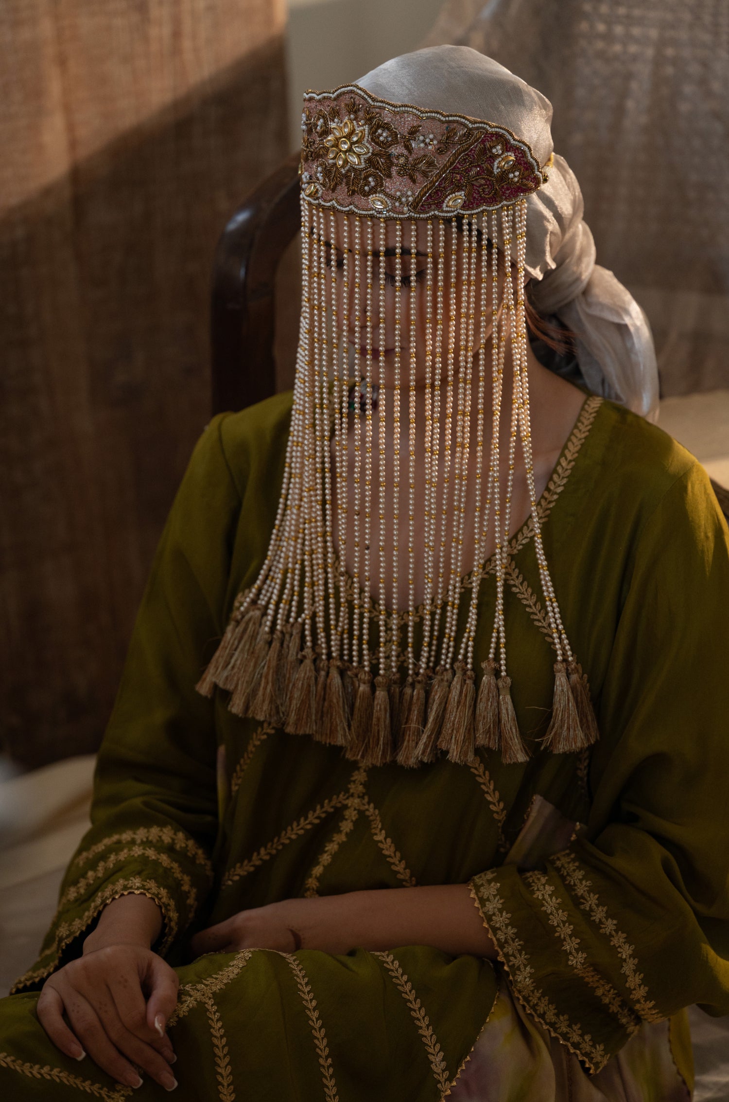 Kamyar Kundan And Pearls Sehra