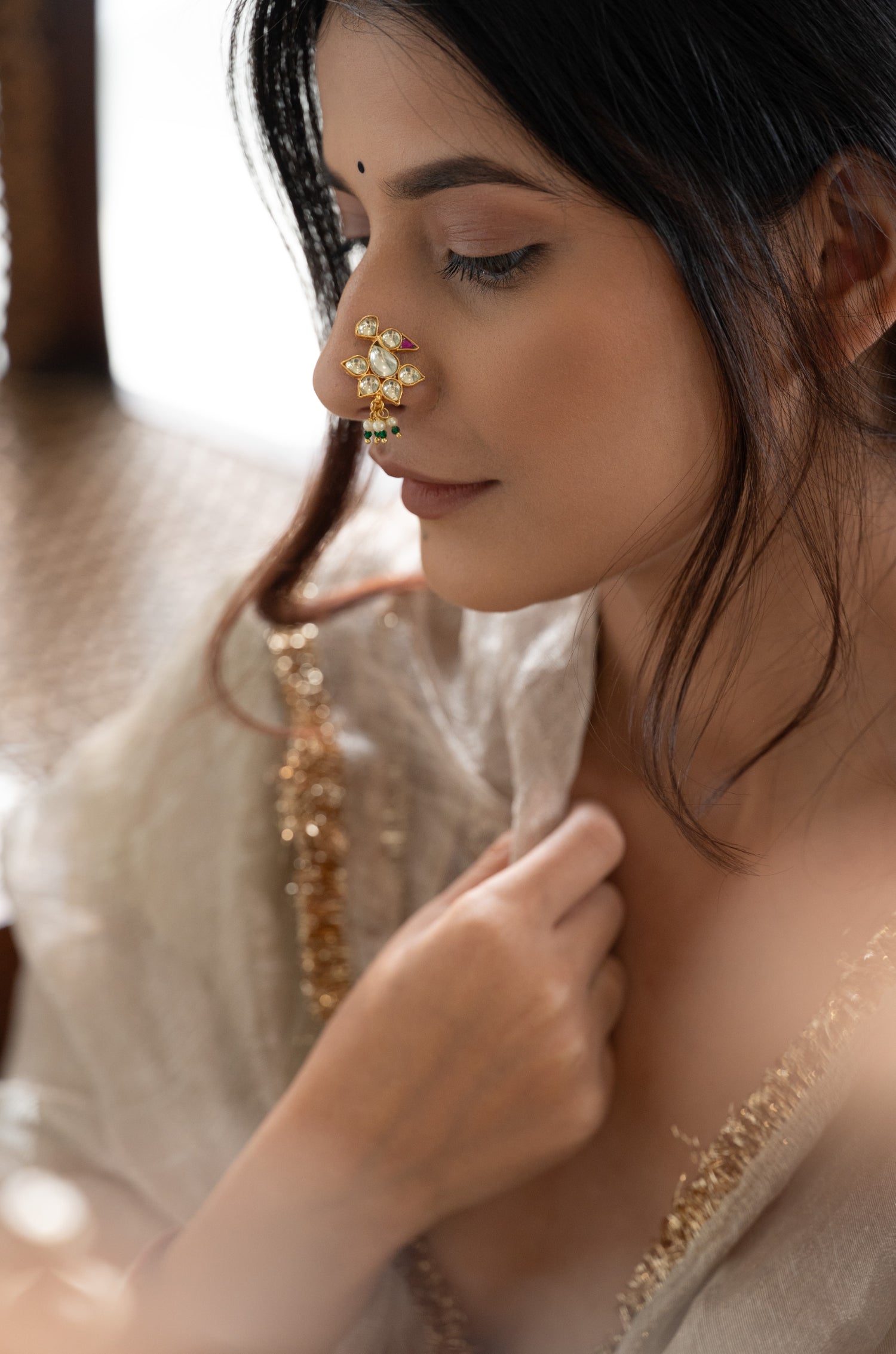 Rashi Kundan Nosepin