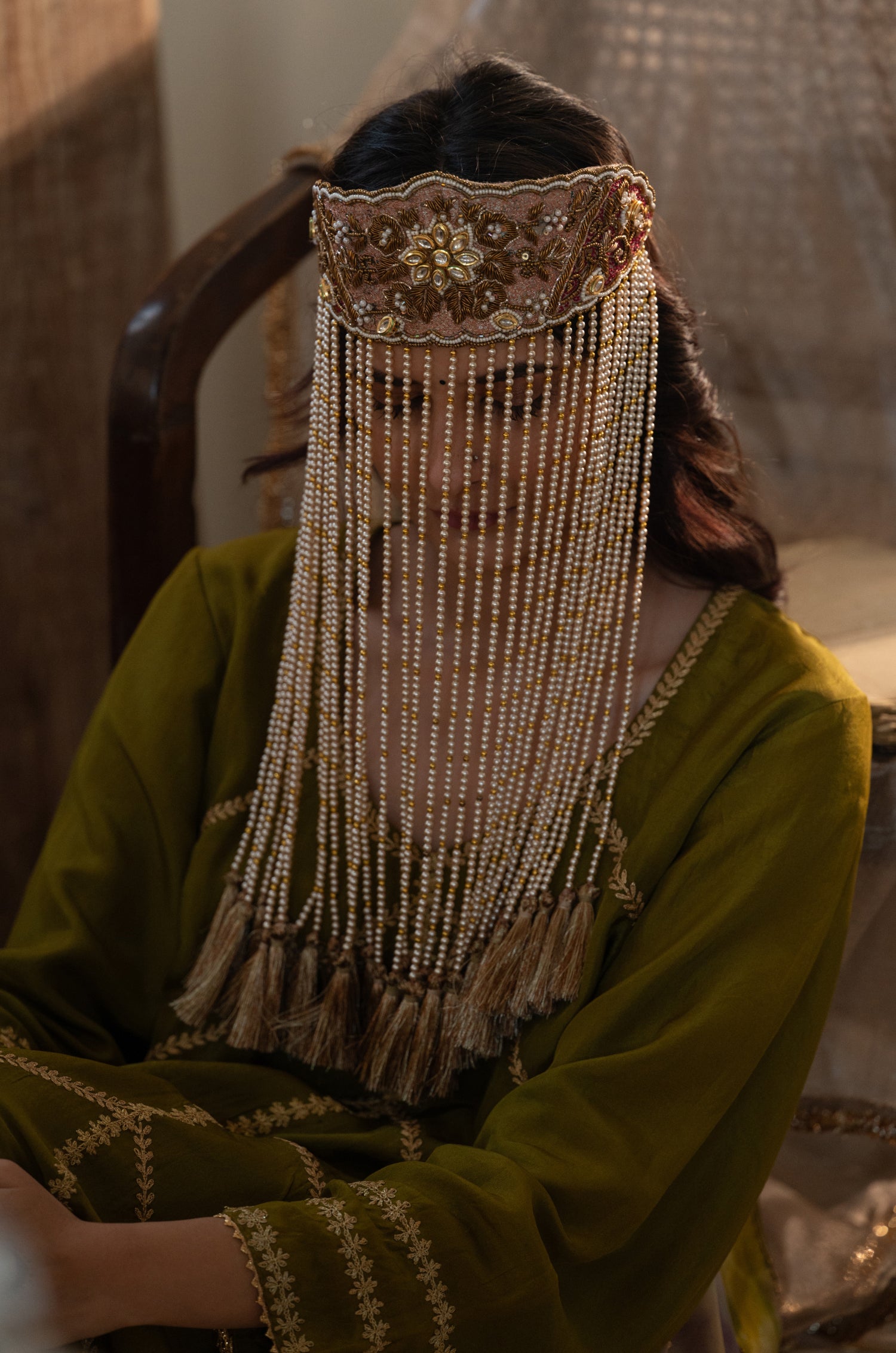 Kamyar Kundan And Pearls Sehra