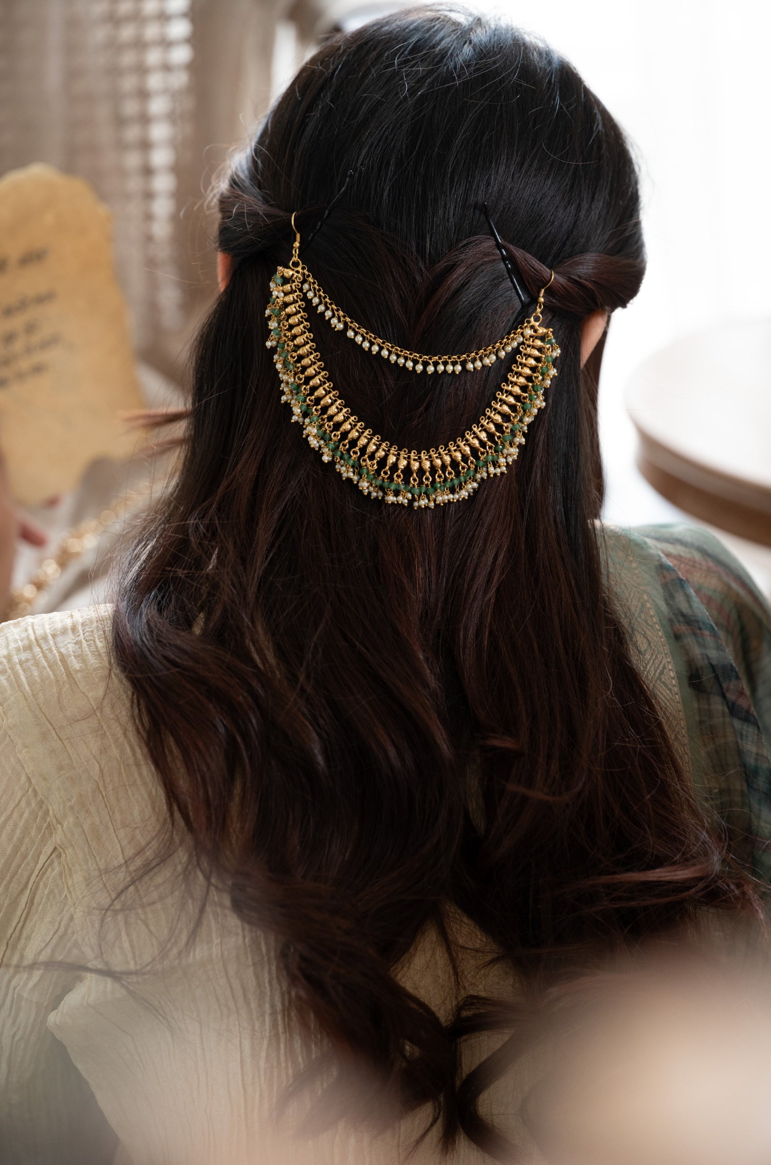 Fareeda Temple Work Braid Pin
