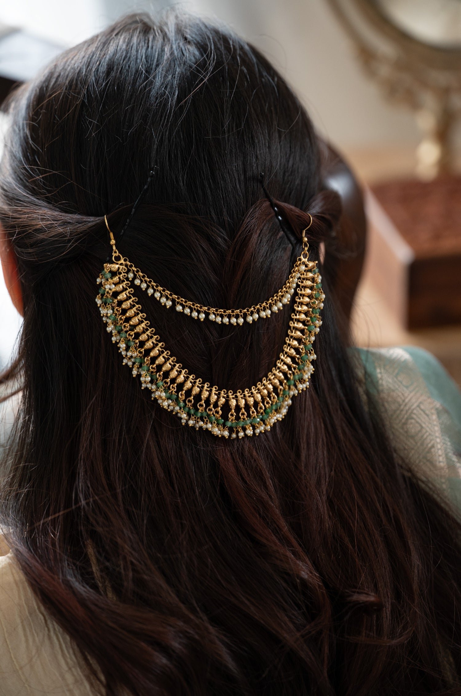 Fareeda Temple Work Braid Pin