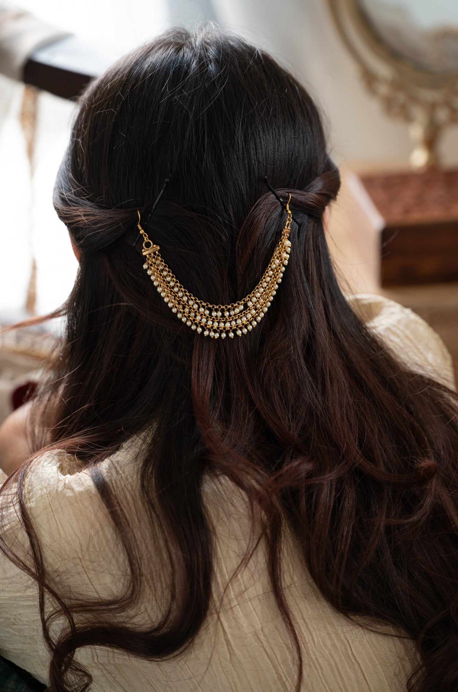Juhi Pearls Braid Pin