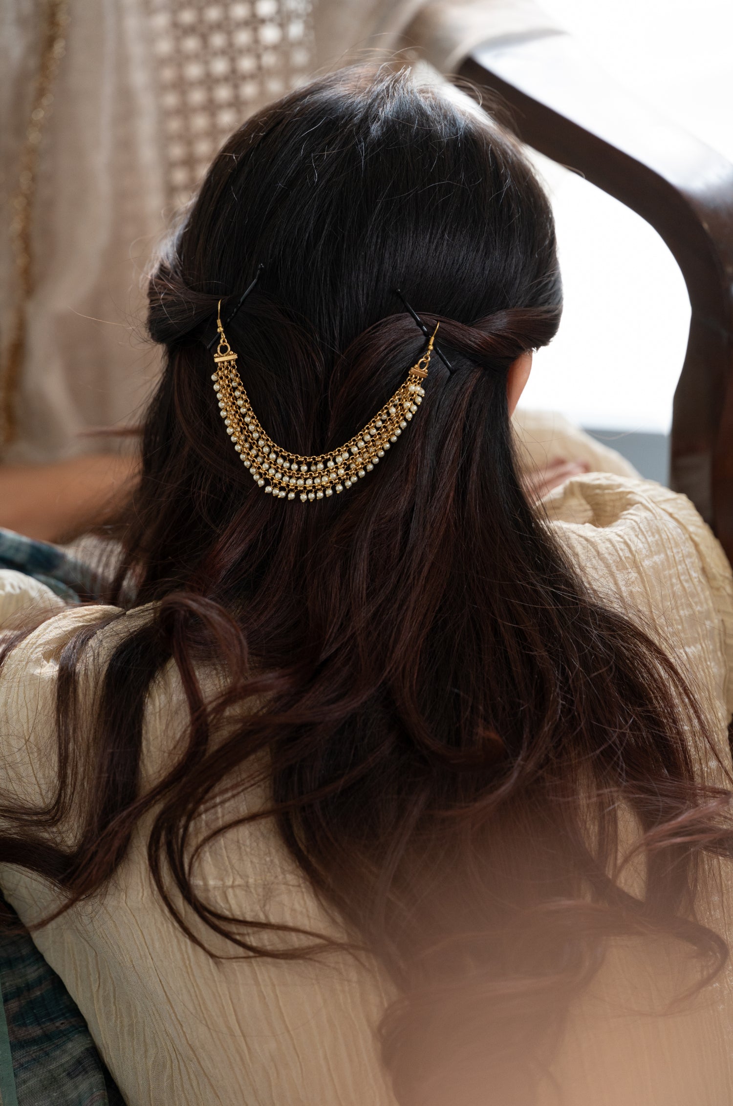 Juhi Pearls Braid Pin