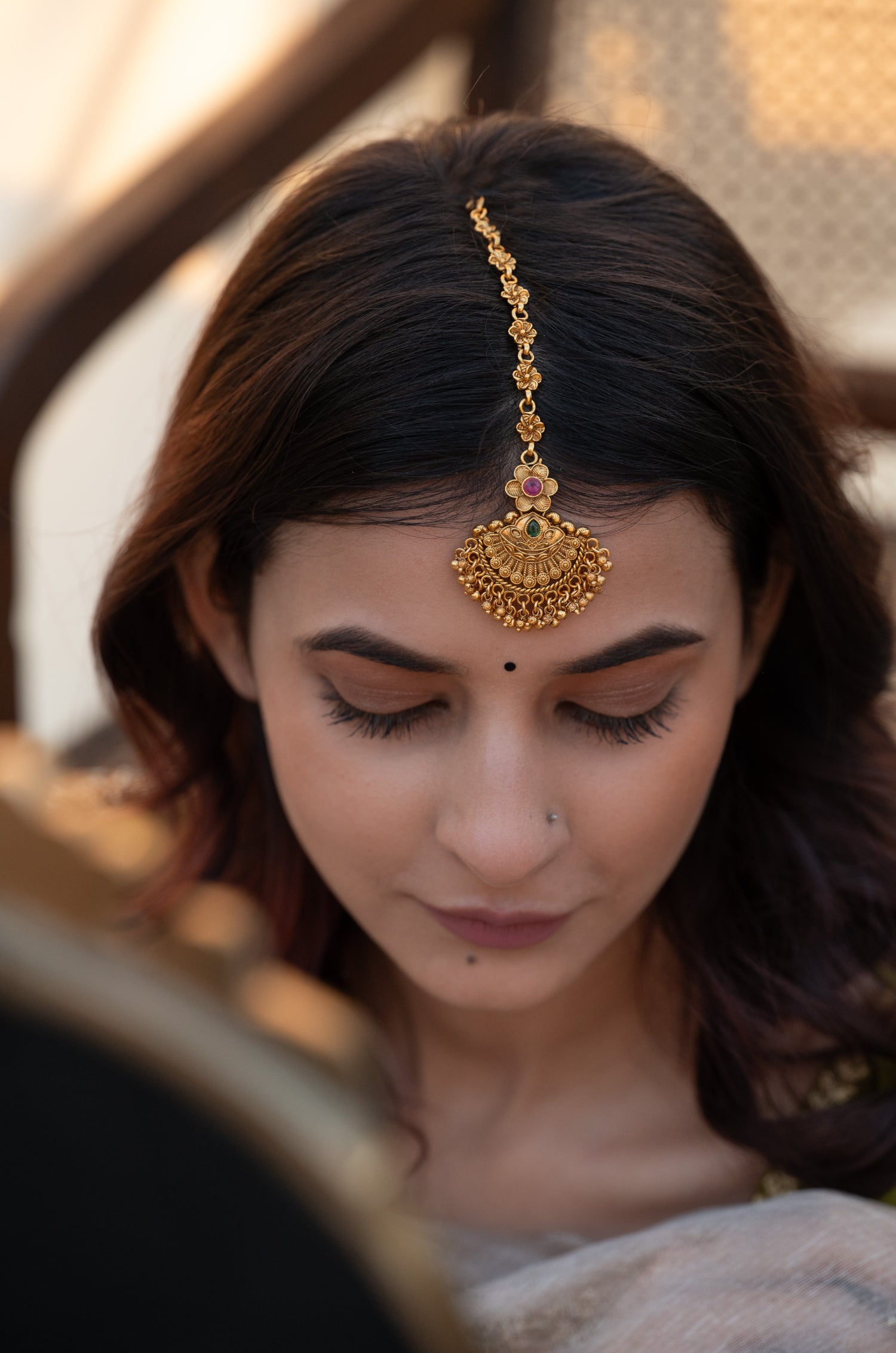 Yumilah Temple Work Maangtikka