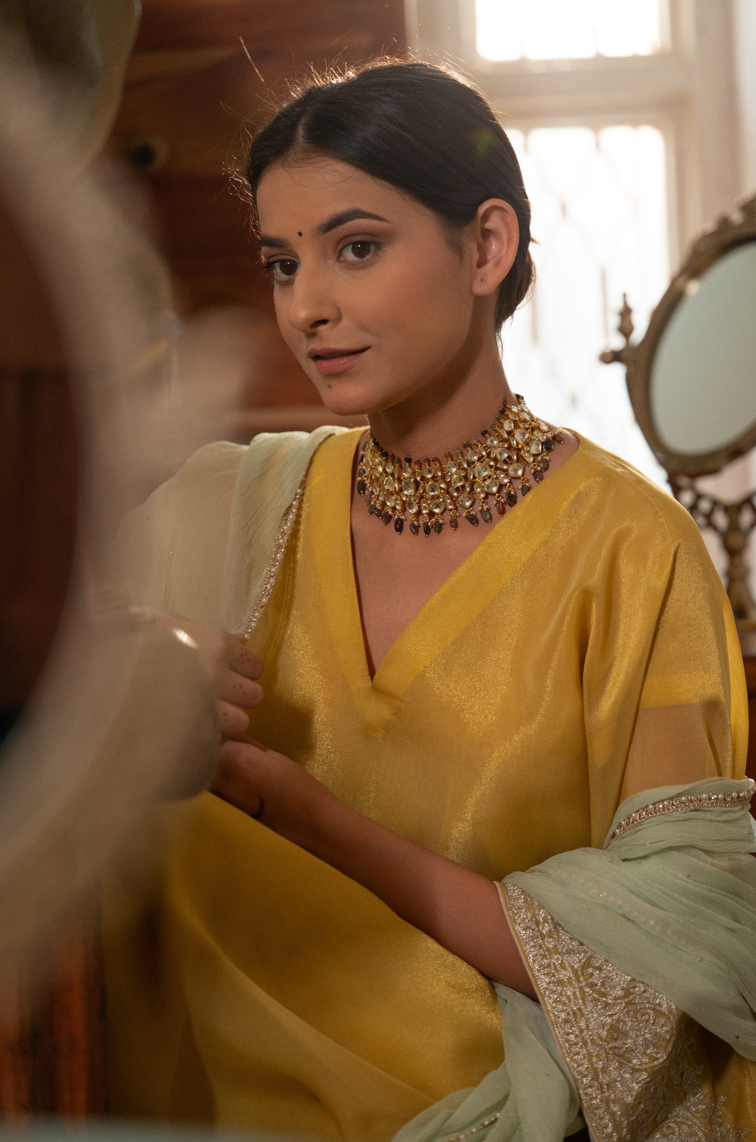 Daksha Multicolored Choker Necklace Set