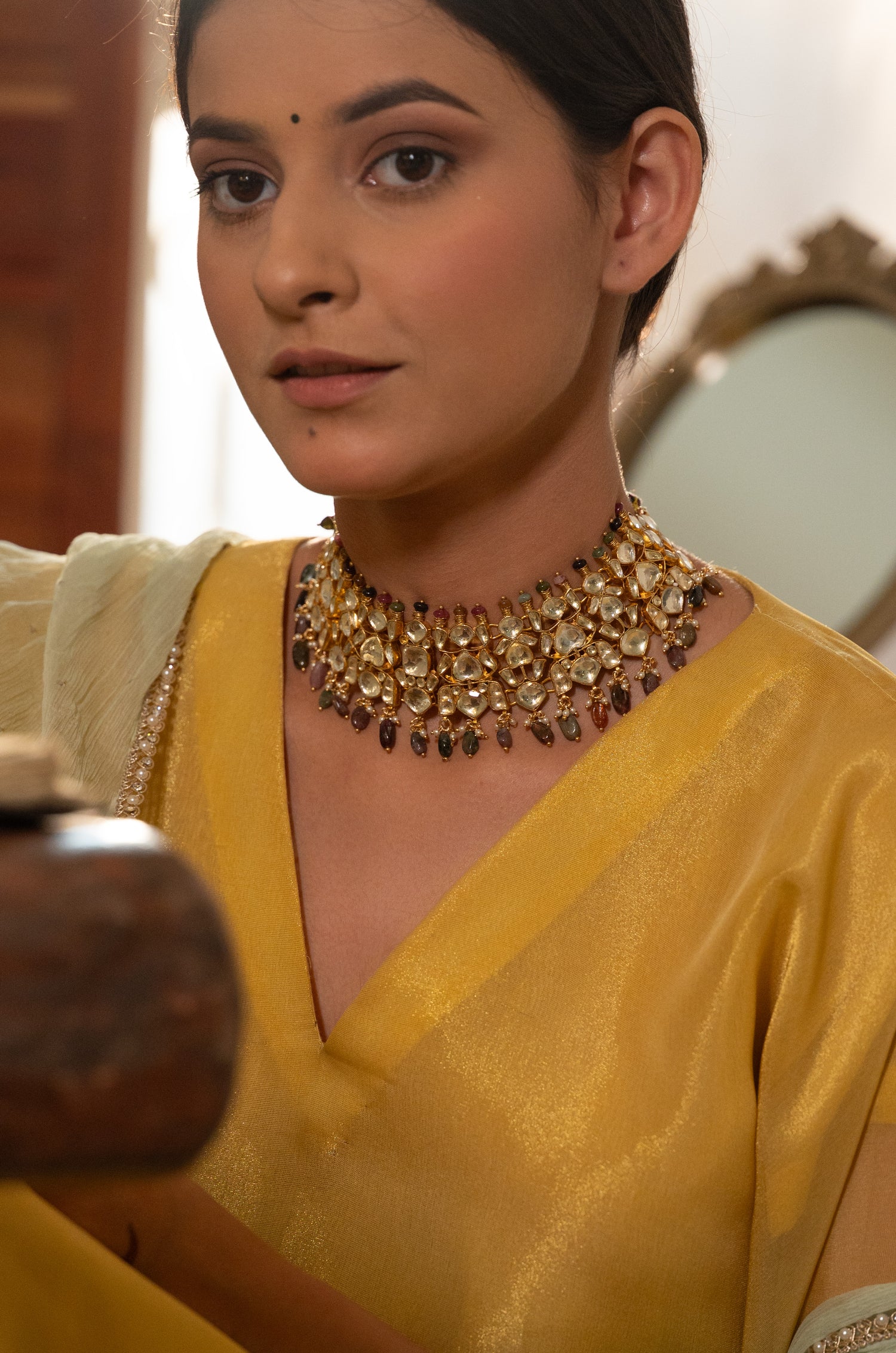 Daksha Multicolored Choker Necklace Set