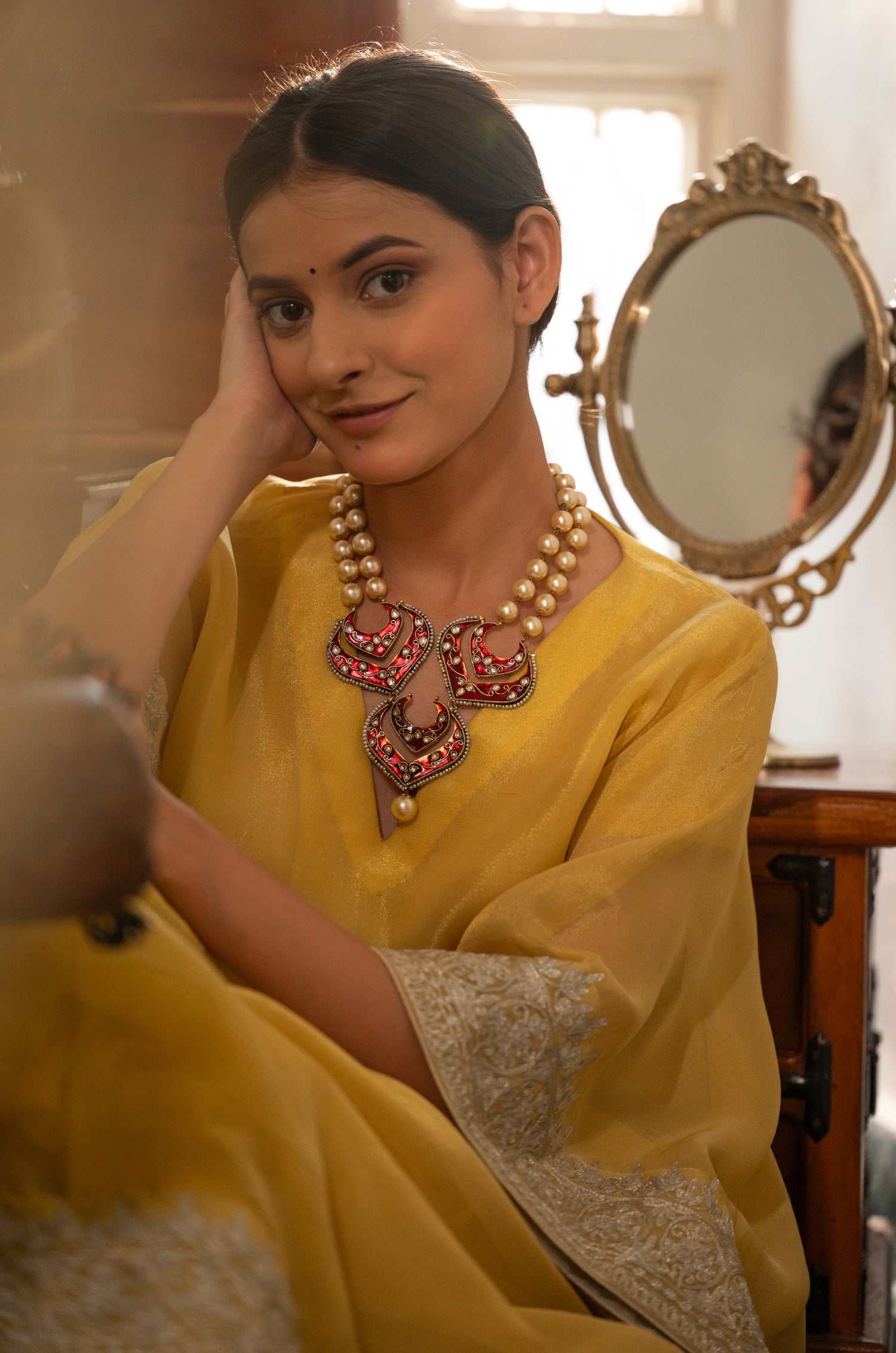 Qayamat Red Necklace