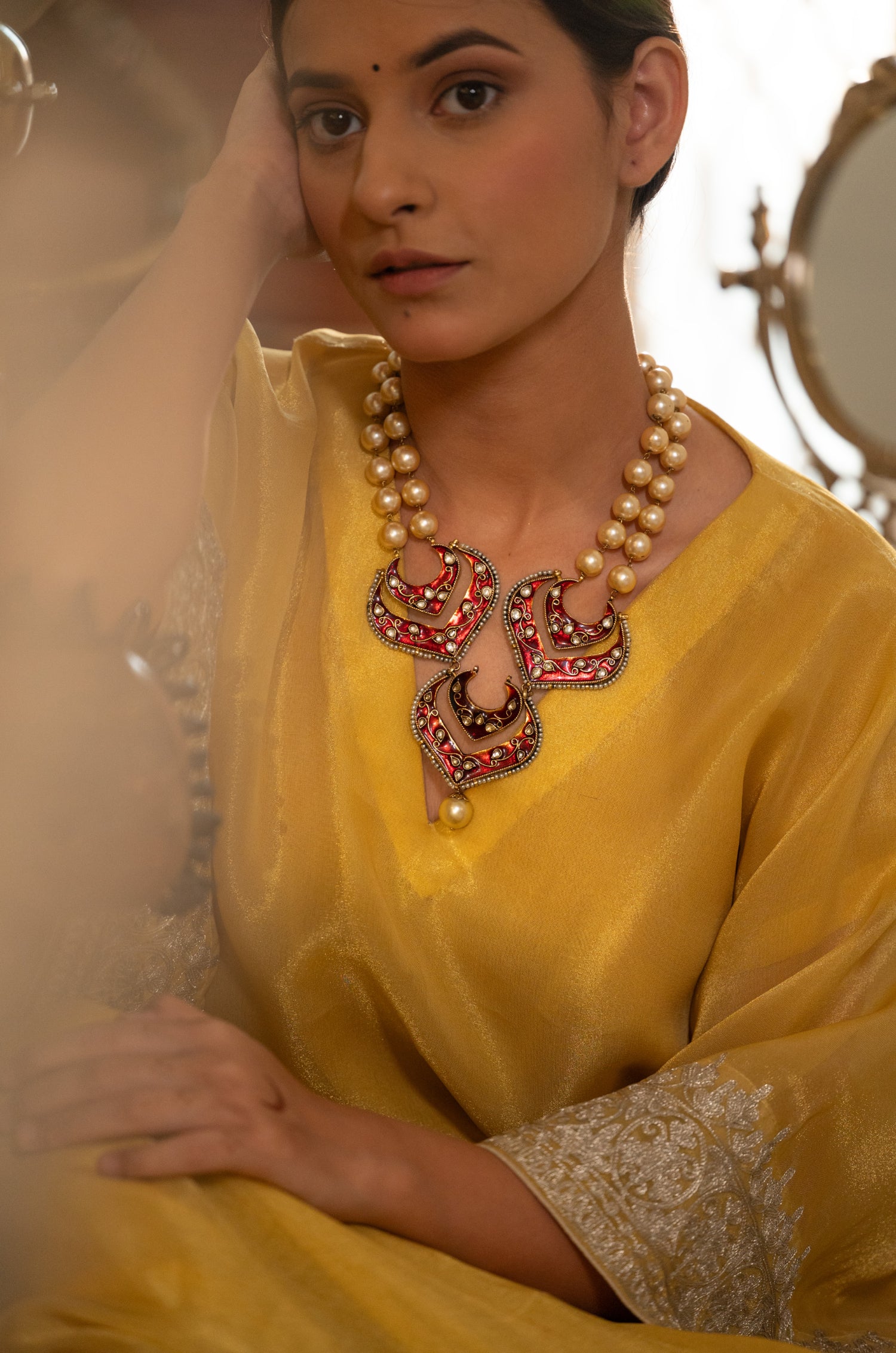Qayamat Red Necklace