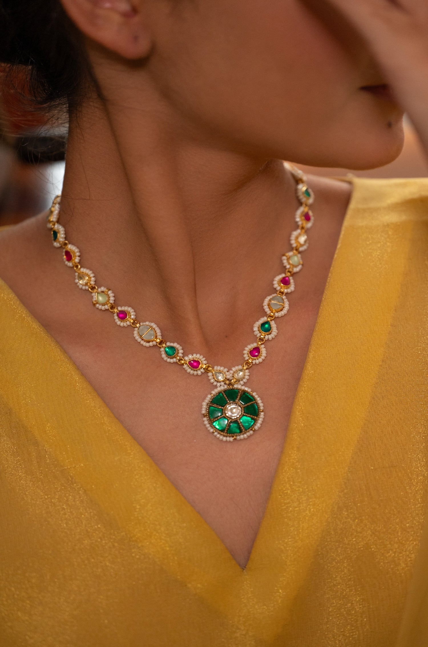 Rivika Multicolored Pendant Necklace