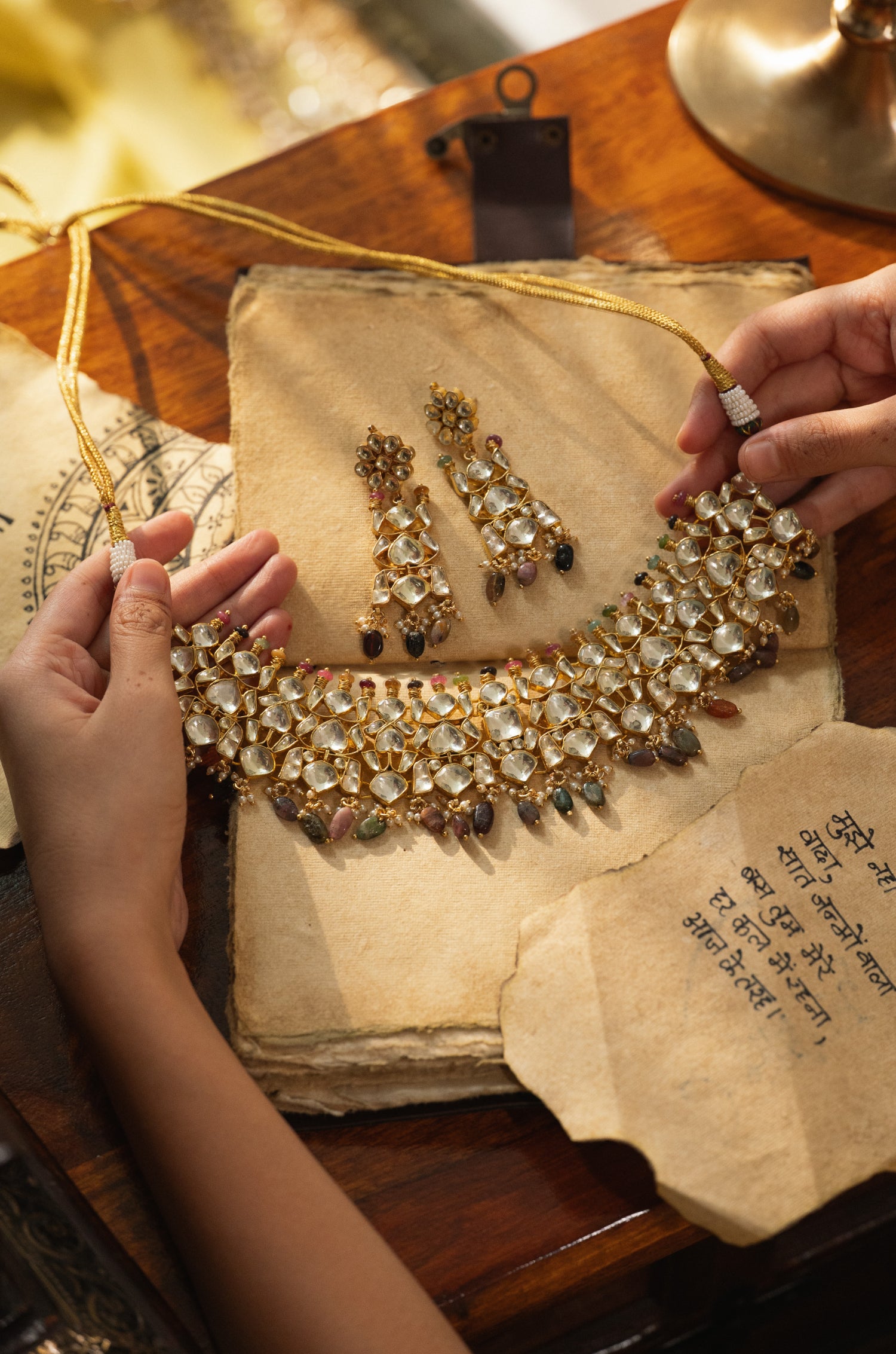 Daksha Multicolored Choker Necklace Set