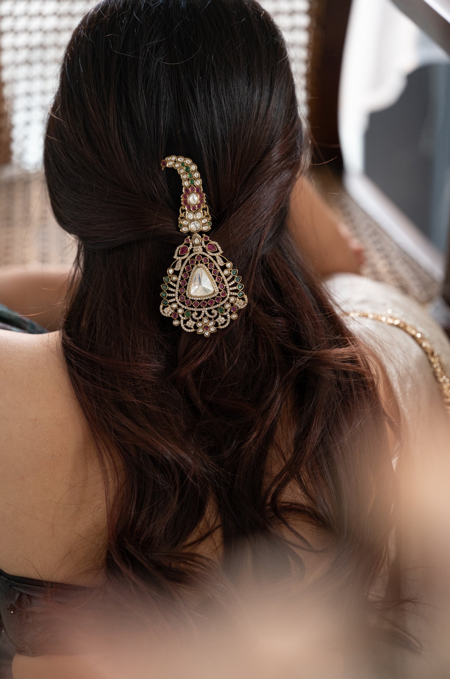 Amisha Pink Polki Kalgi
