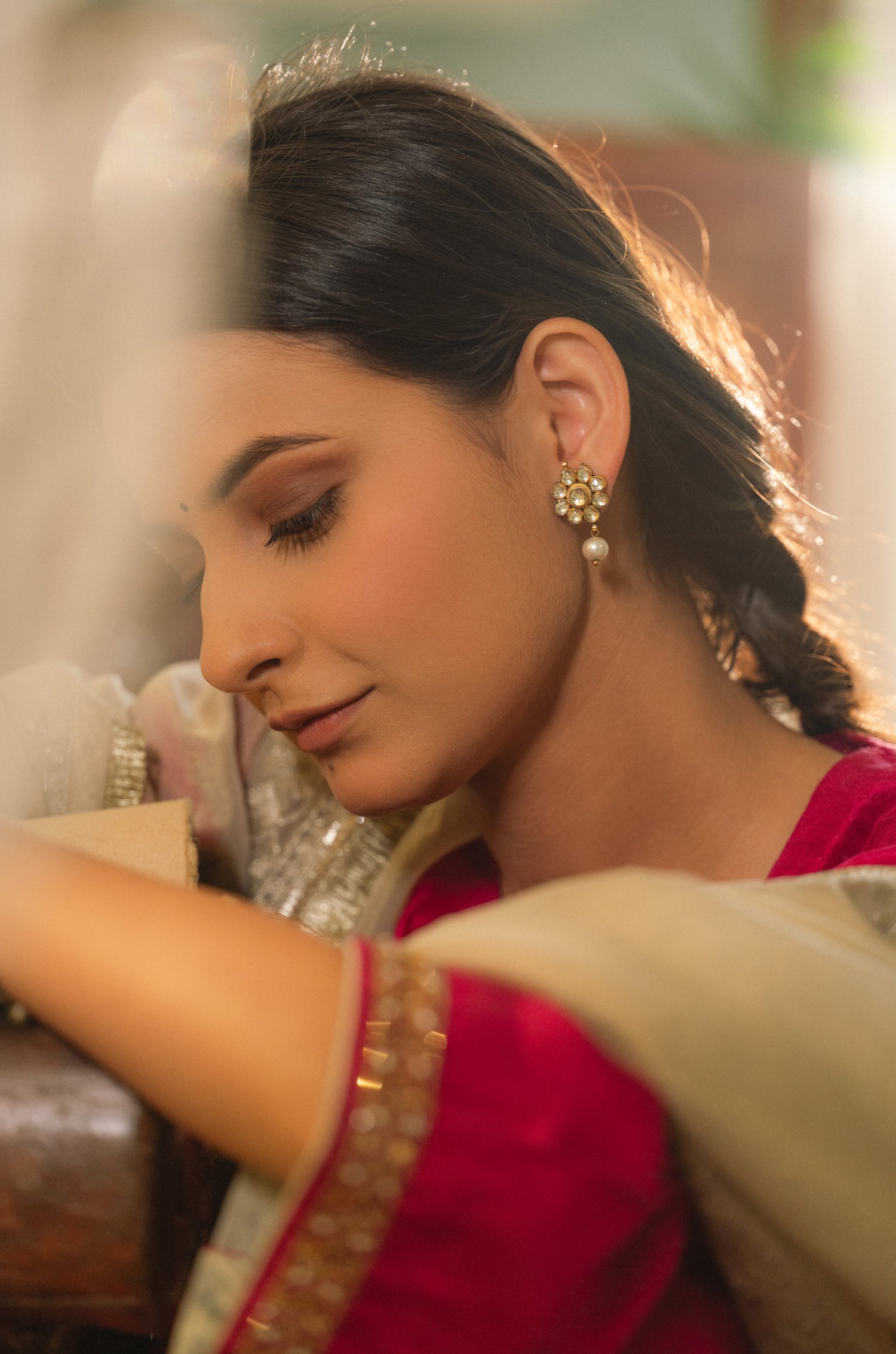 Manika Kundan Earrings