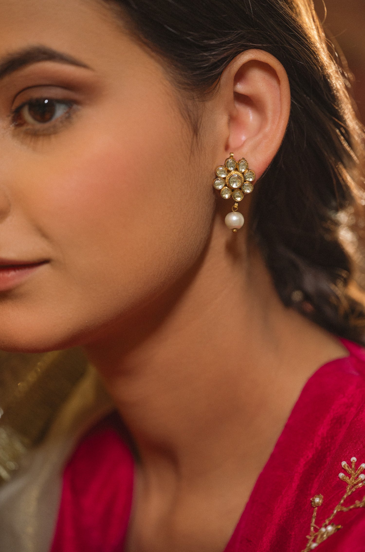Manika Kundan Earrings