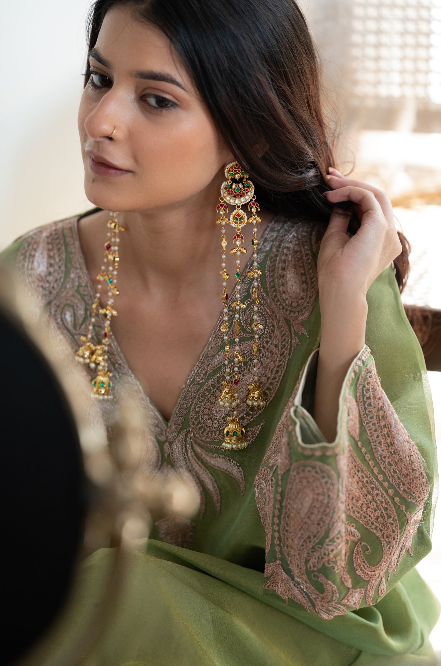 Anaira Kundan Kashmiri Earrings