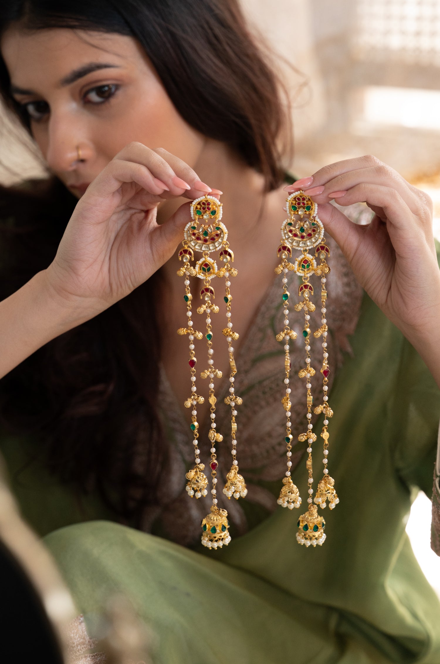 Anaira Kundan Kashmiri Earrings