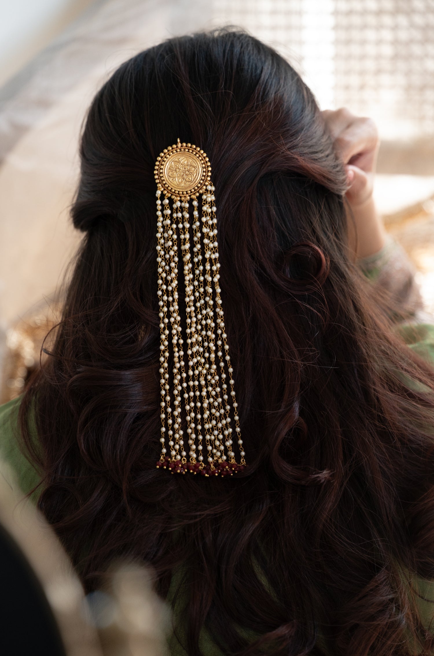 Zahira Temple Braid Pin