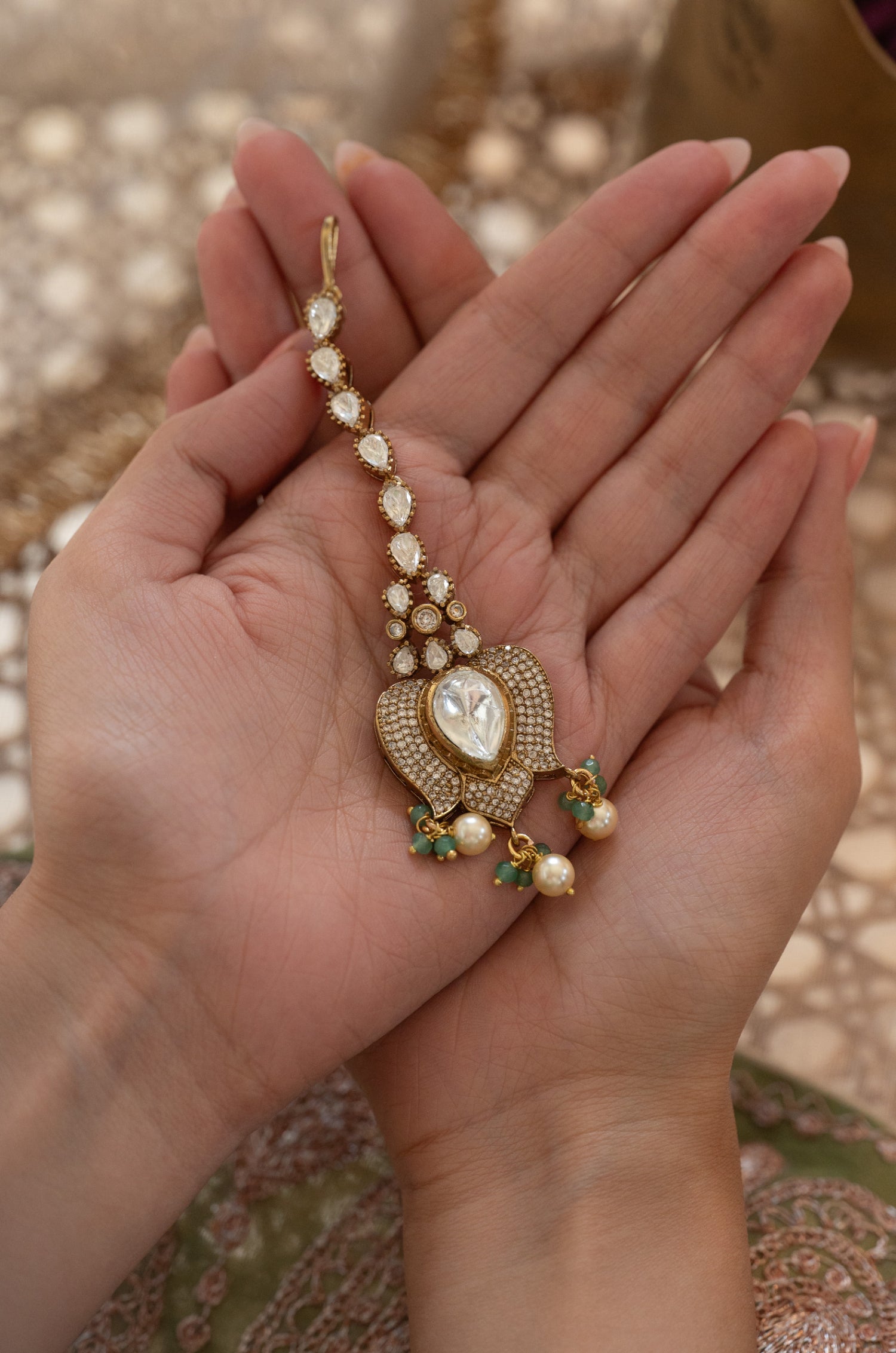 Nia Polki Maang tikka