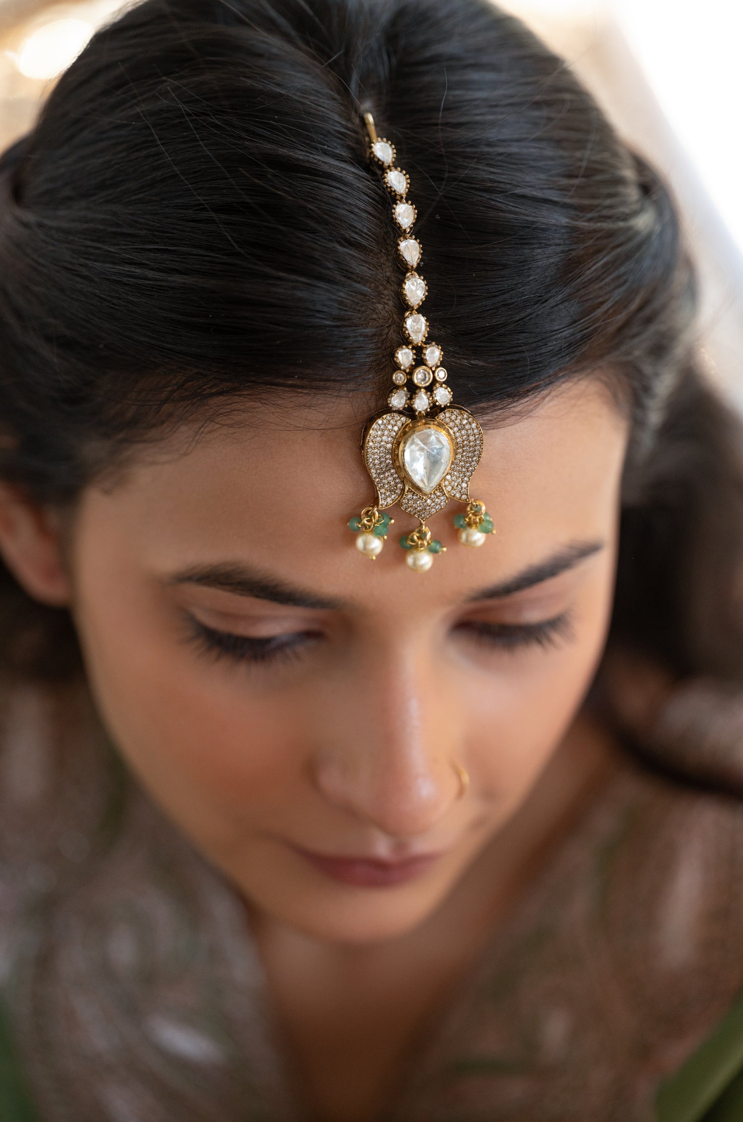 Nia Polki Maang tikka