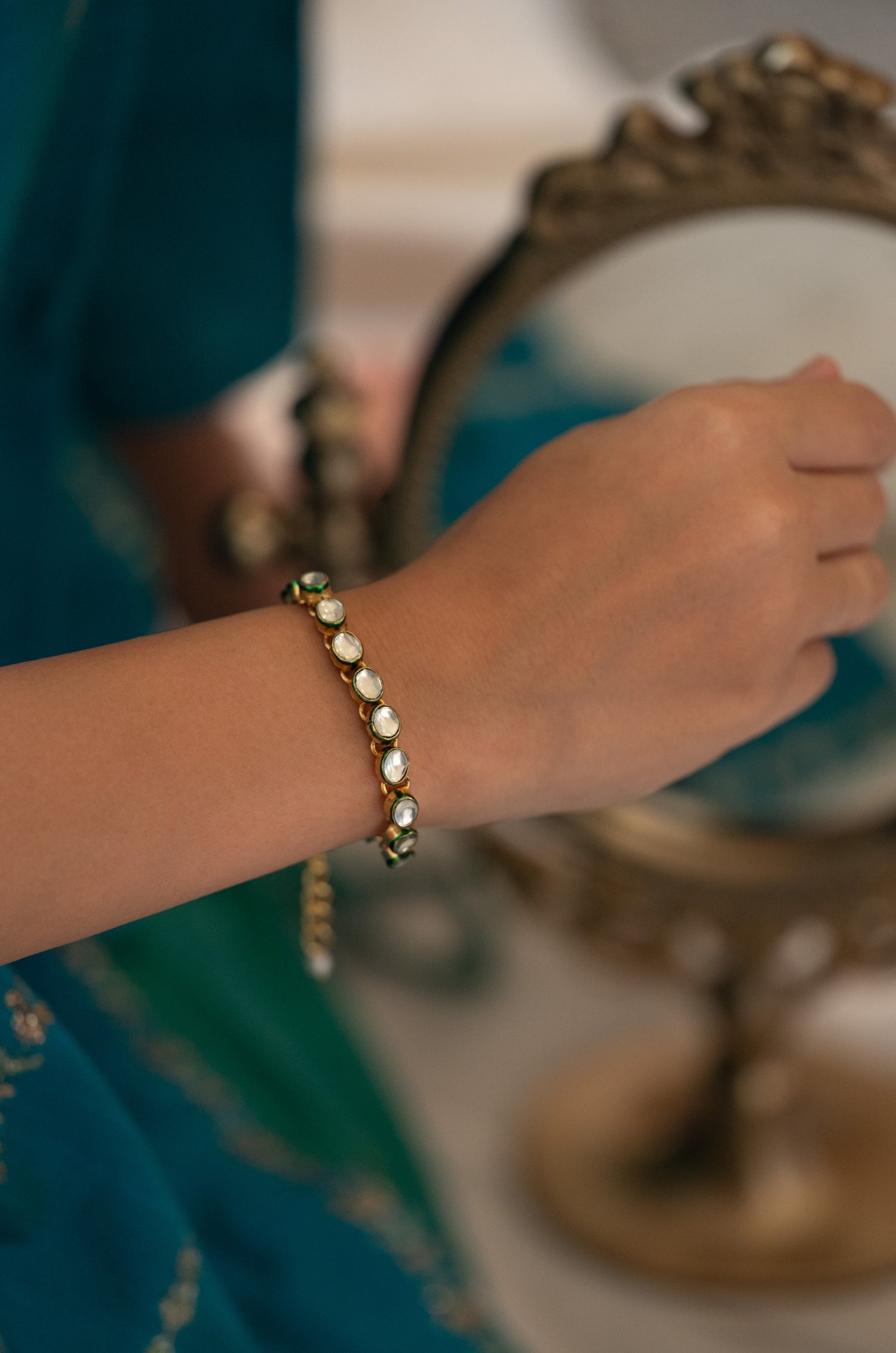Nayantara Kundan Bracelet