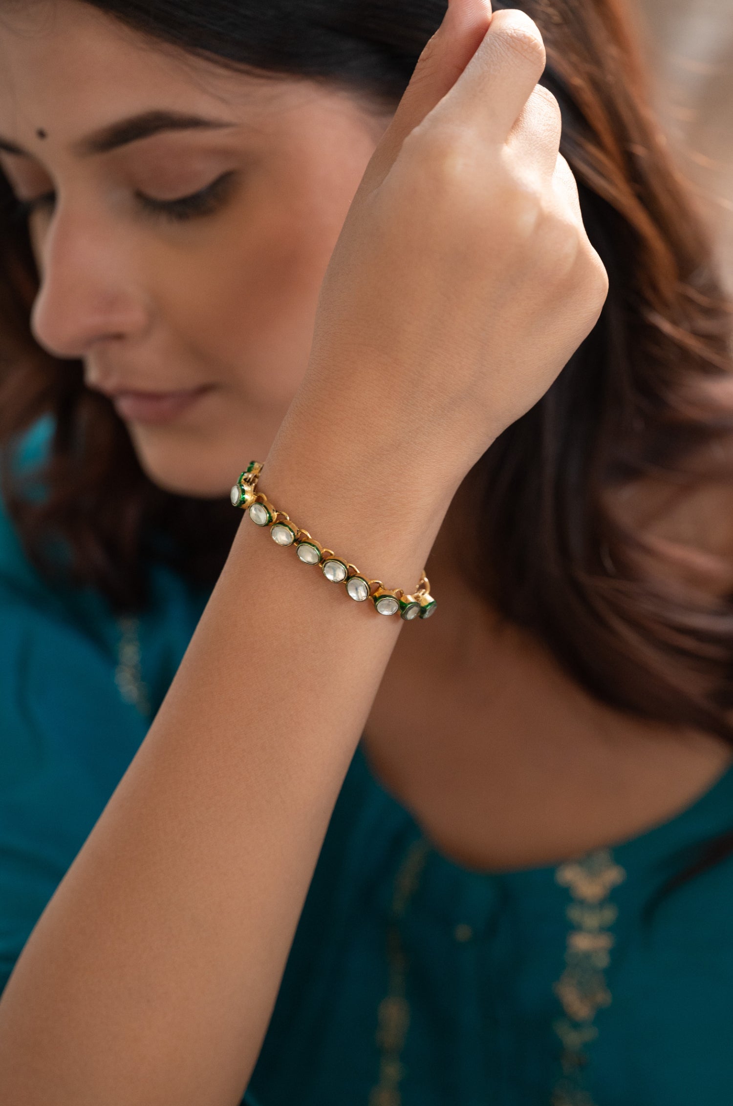 Nayantara Kundan Bracelet