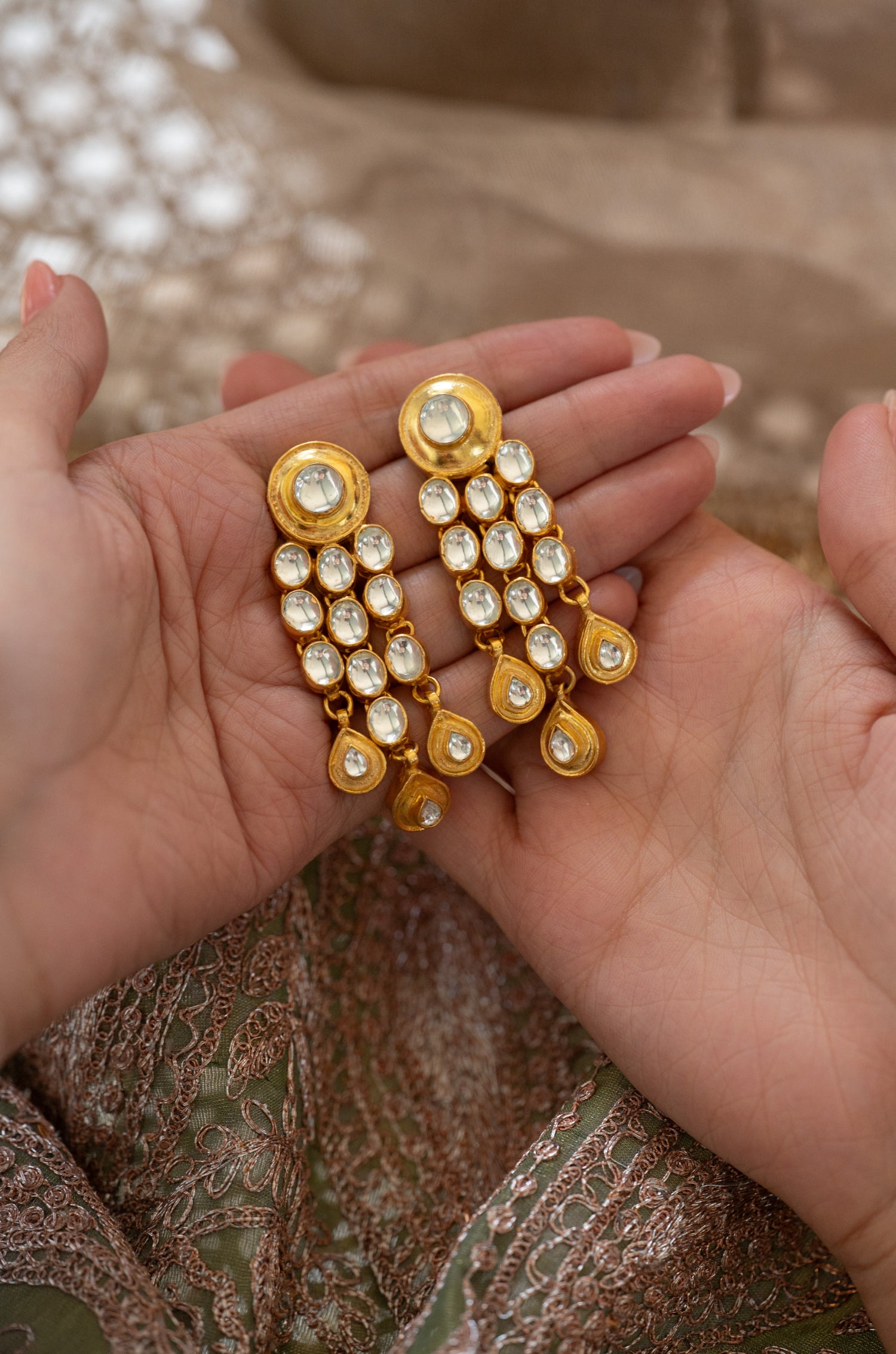 Zahira Kundan Earrings
