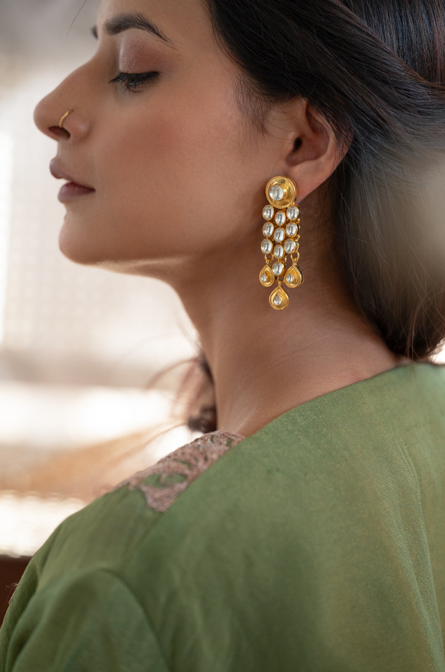 Zahira Kundan Earrings