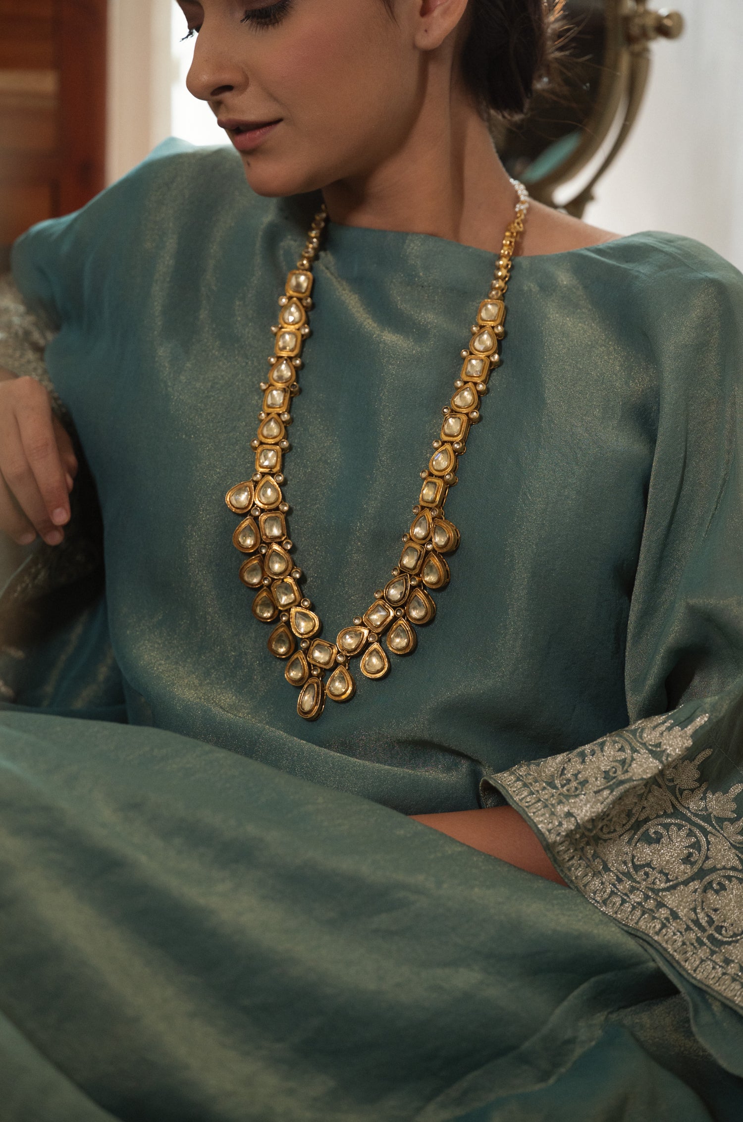 Rupasa Kundan Necklace Set