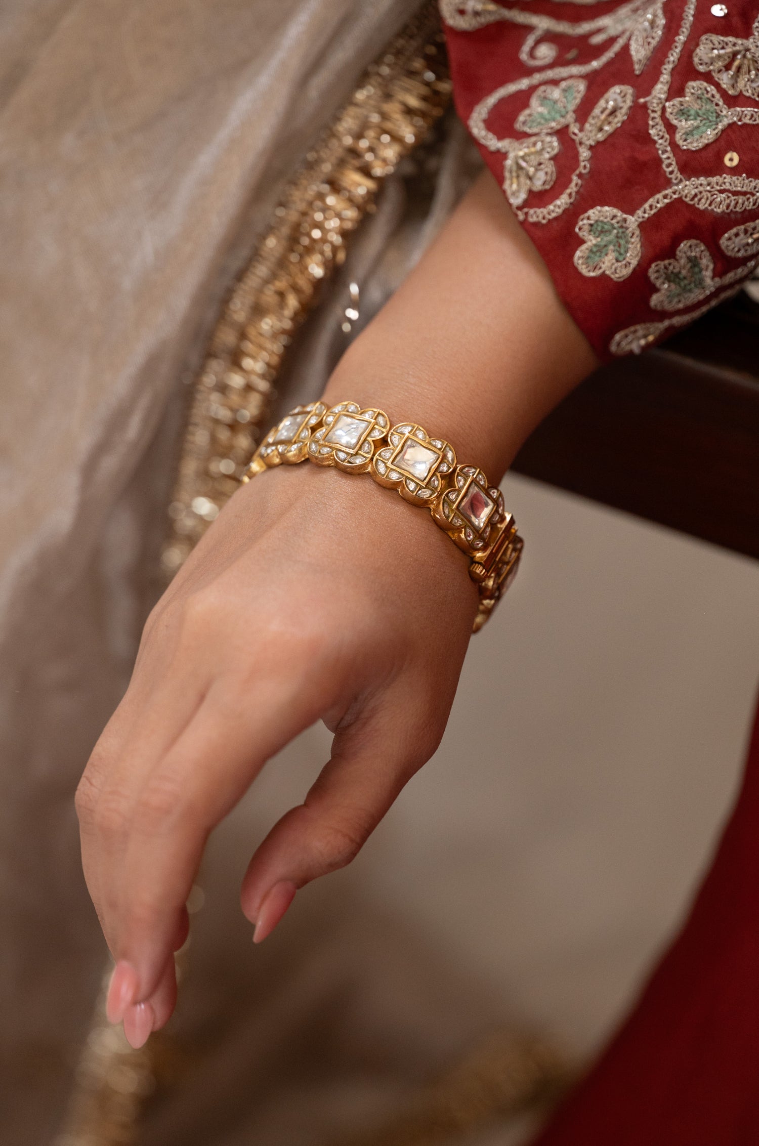 Kiara Kundan Bangle