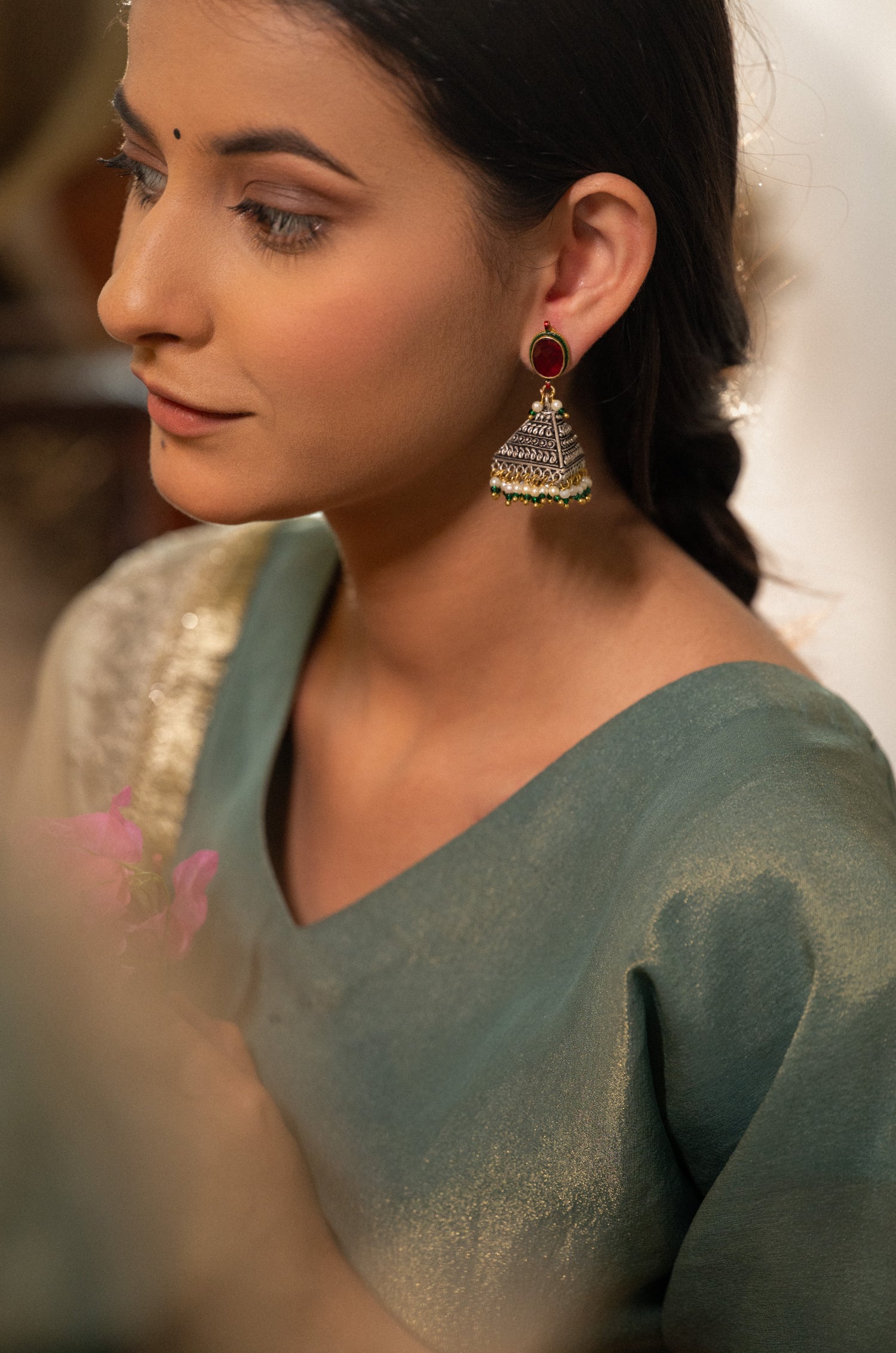Harinakshi Jhumka Earrings