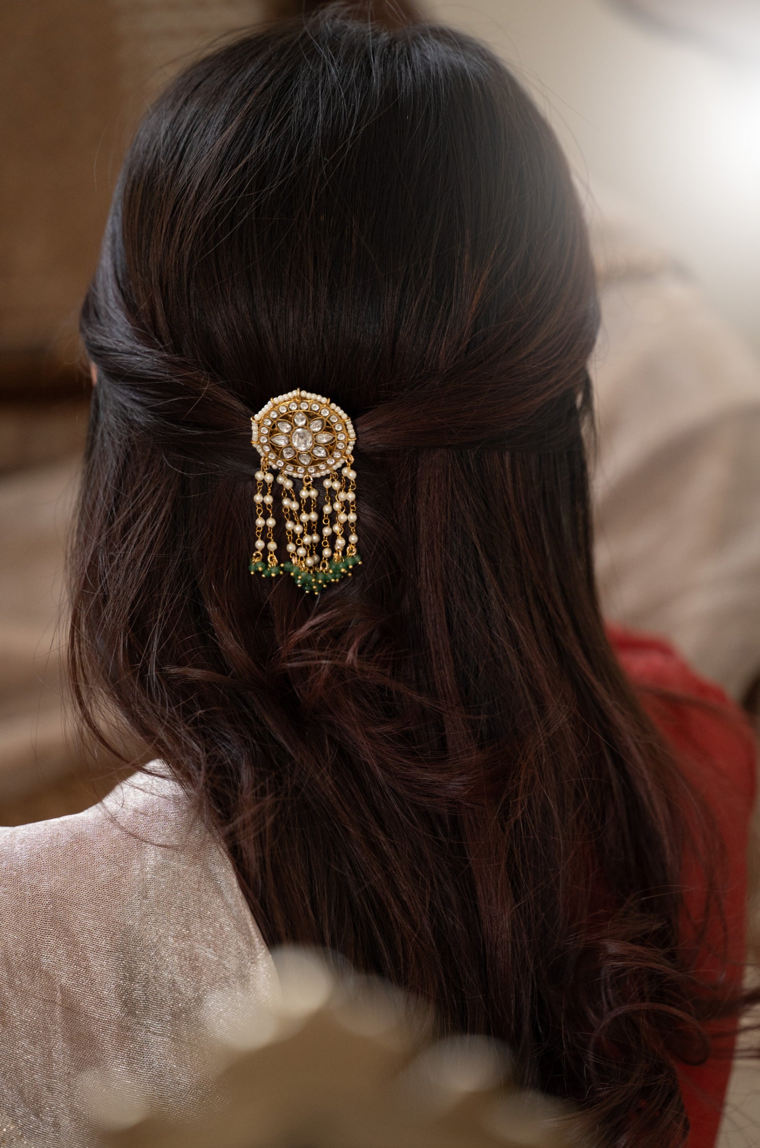 Aadhira Polki Braid Pin