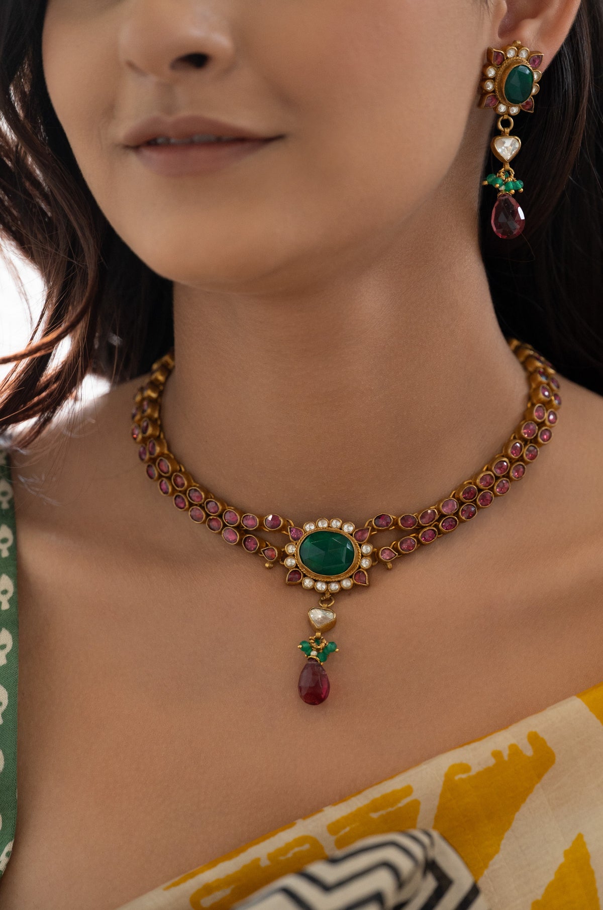 Anvika Kundan Necklace Set