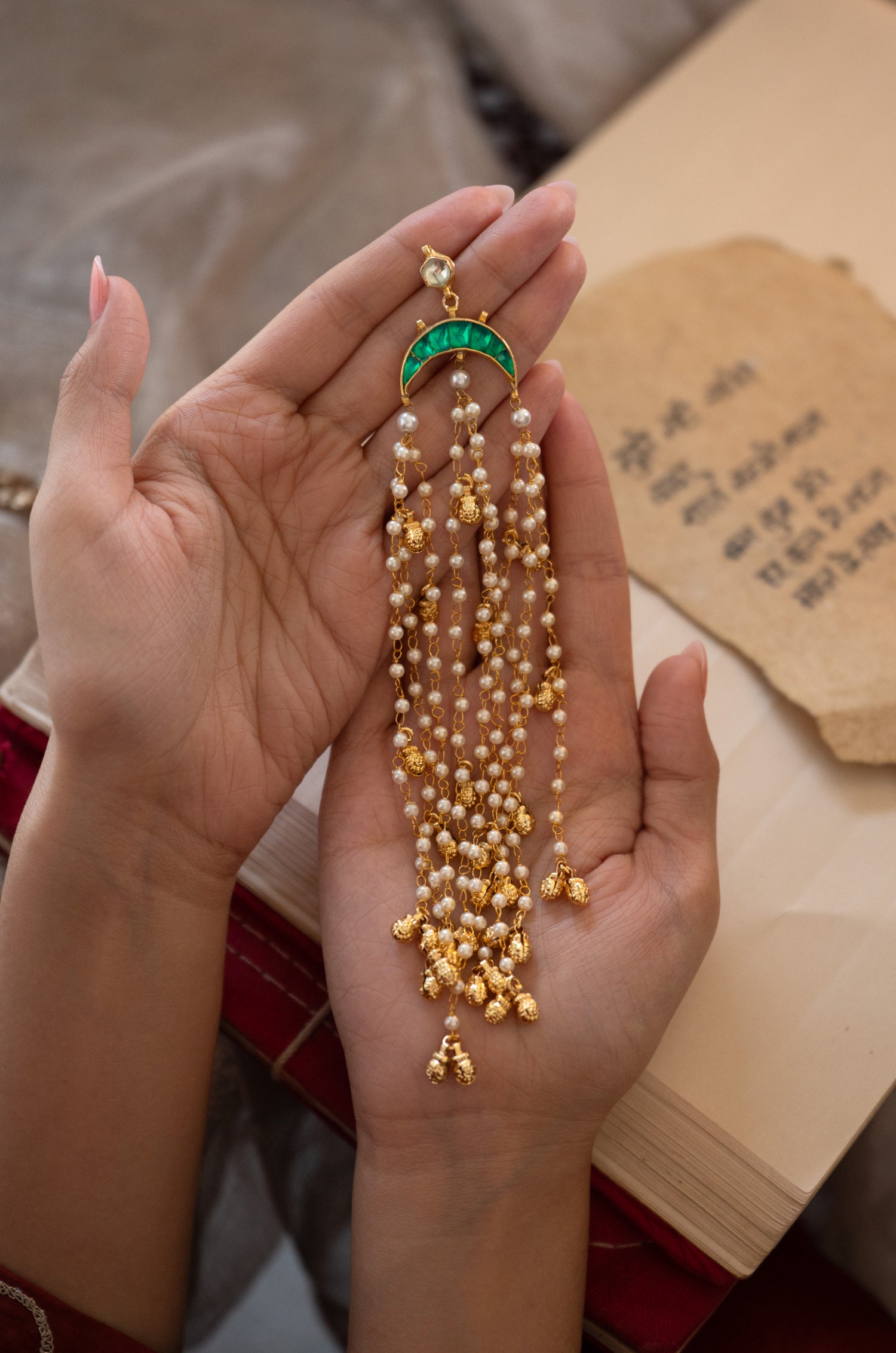 Freya Kundan Braid Pin