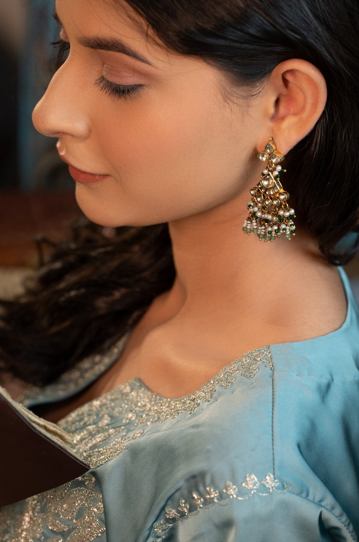 Aadrika Kundan Earrings